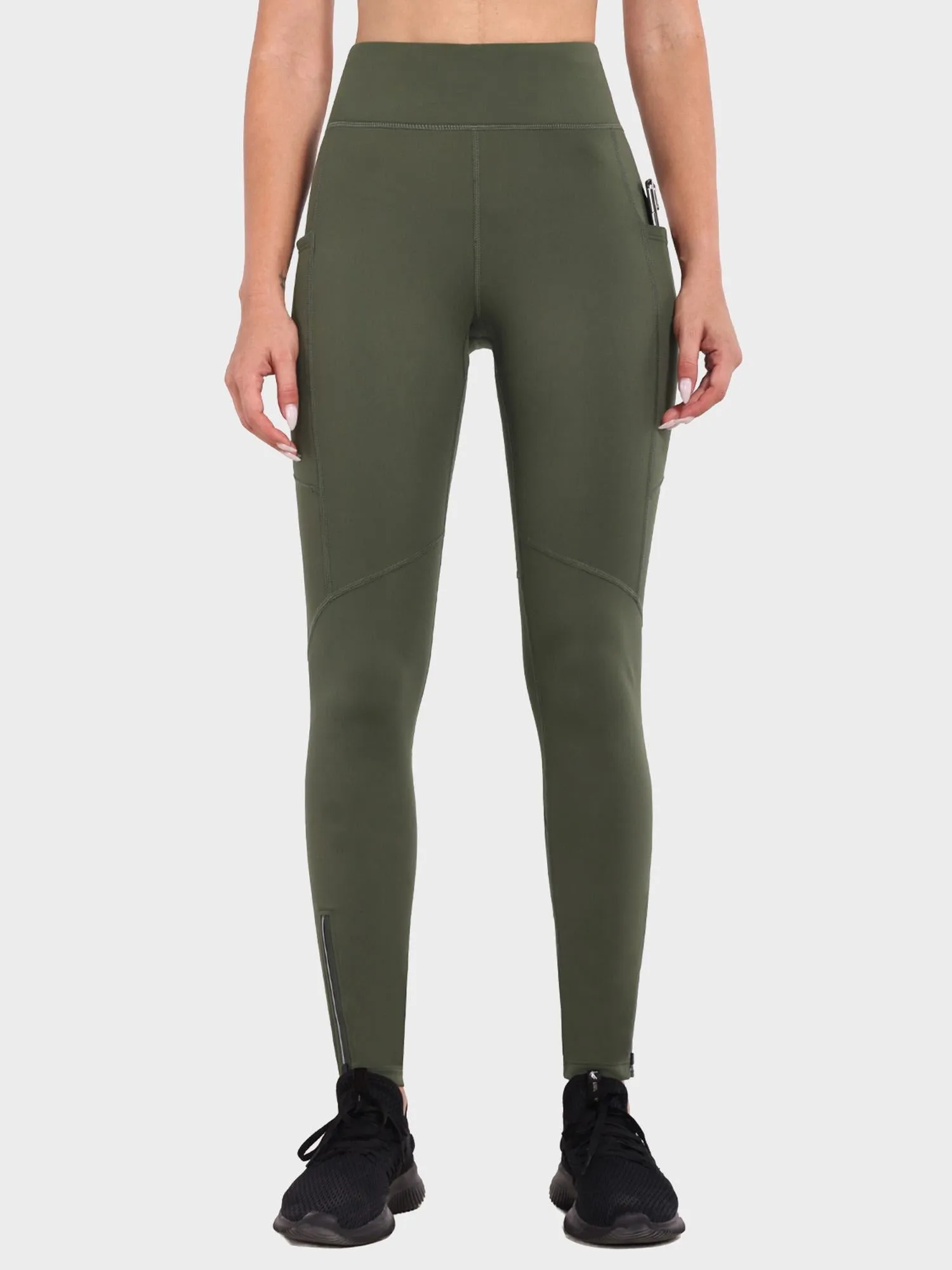 Women's Fleece-Lined Cycling Leggings sold by Baleaf product image thumbnail 2