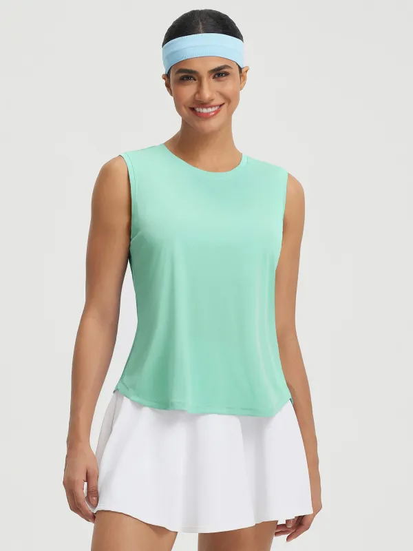 UPF50+ High Neck Workout Tank Top made by Baleaf