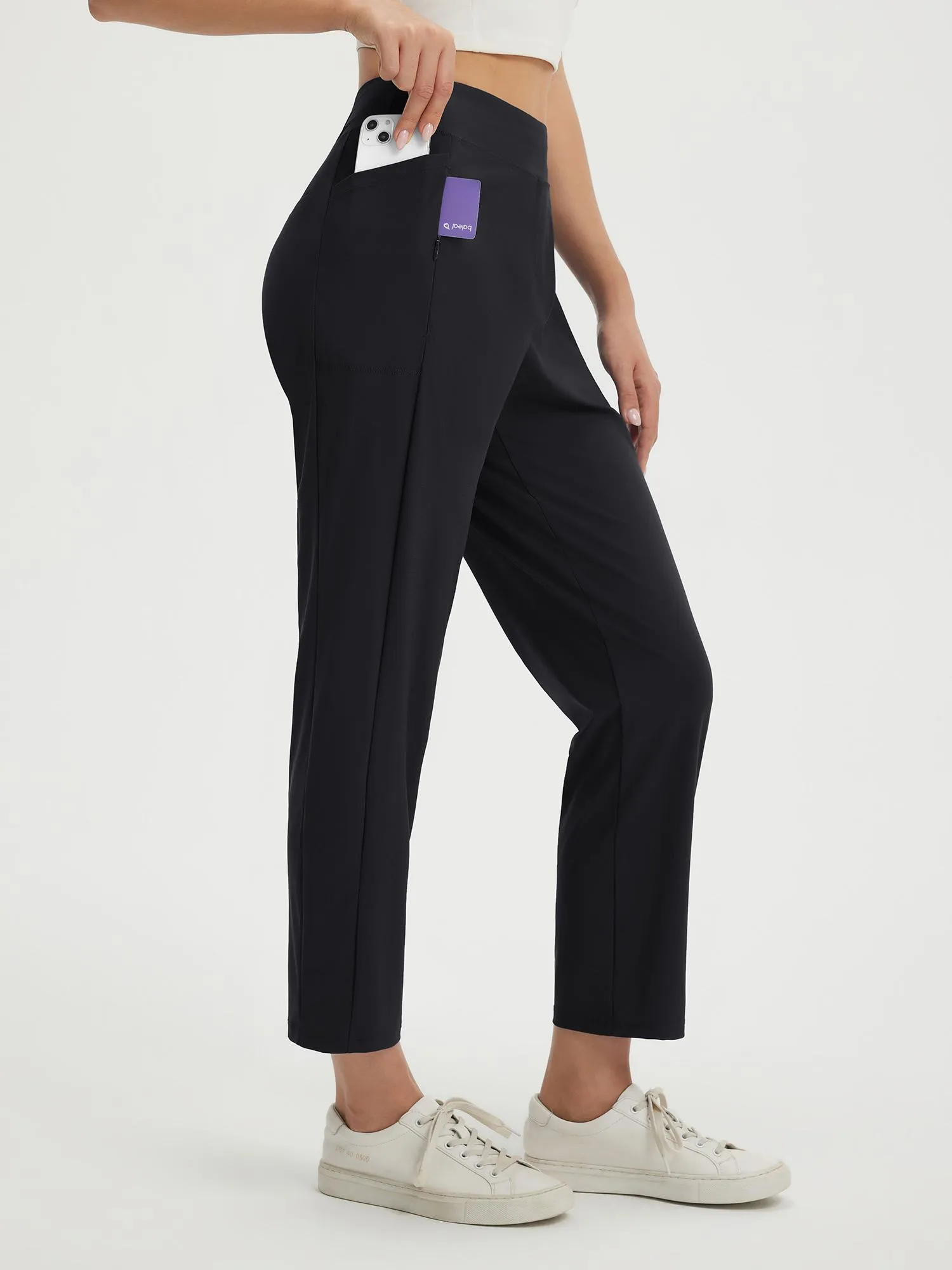 25" Ankle Length Pull On Travel Pants (Petite) sold by Baleaf product image thumbnail 3