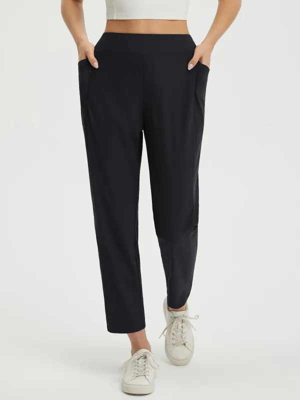 25" Ankle Length Pull On Travel Pants (Petite) made by Baleaf