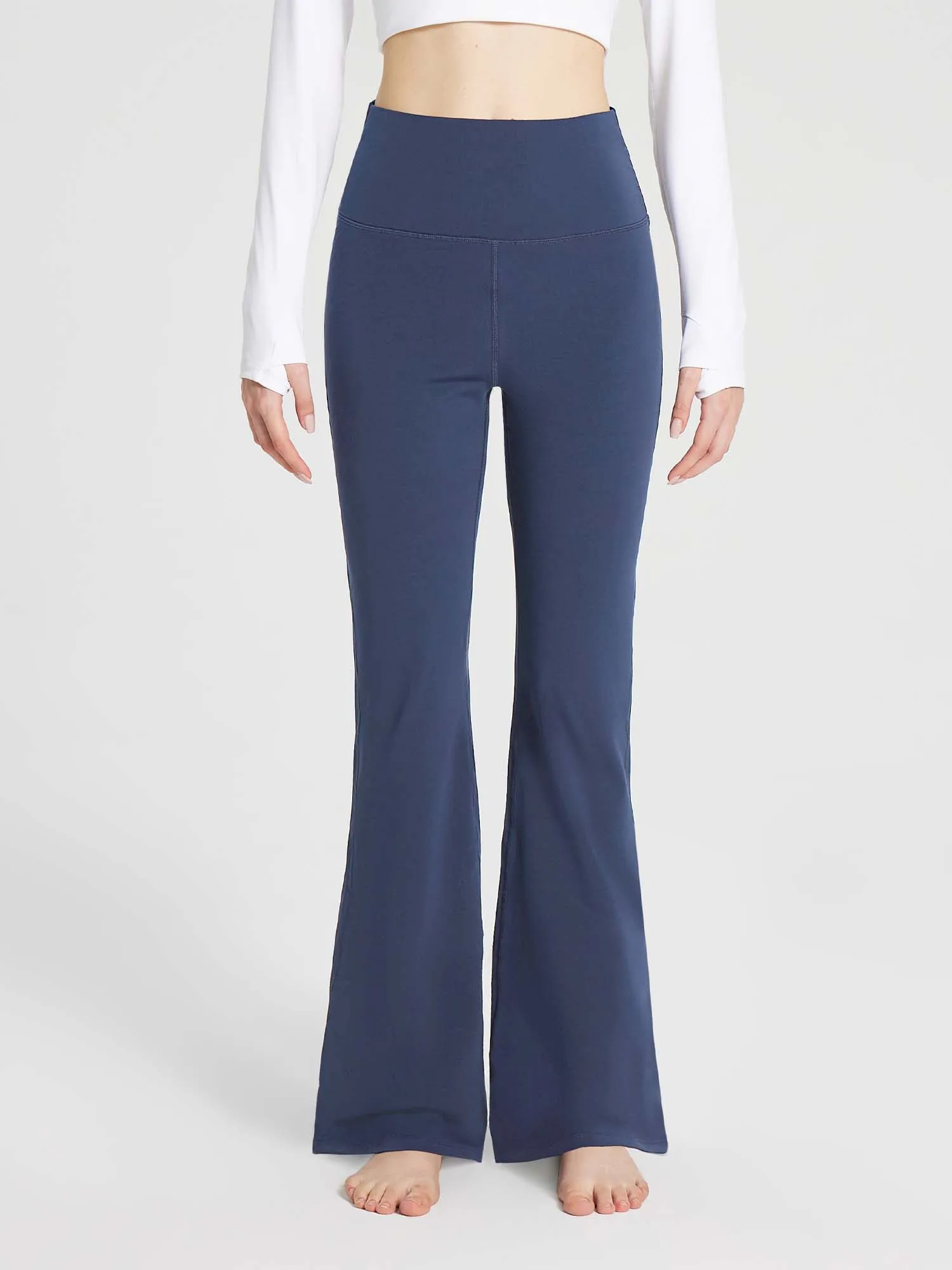 Women's Cotton Yoga Flare Pants sold by Baleaf product image thumbnail 2