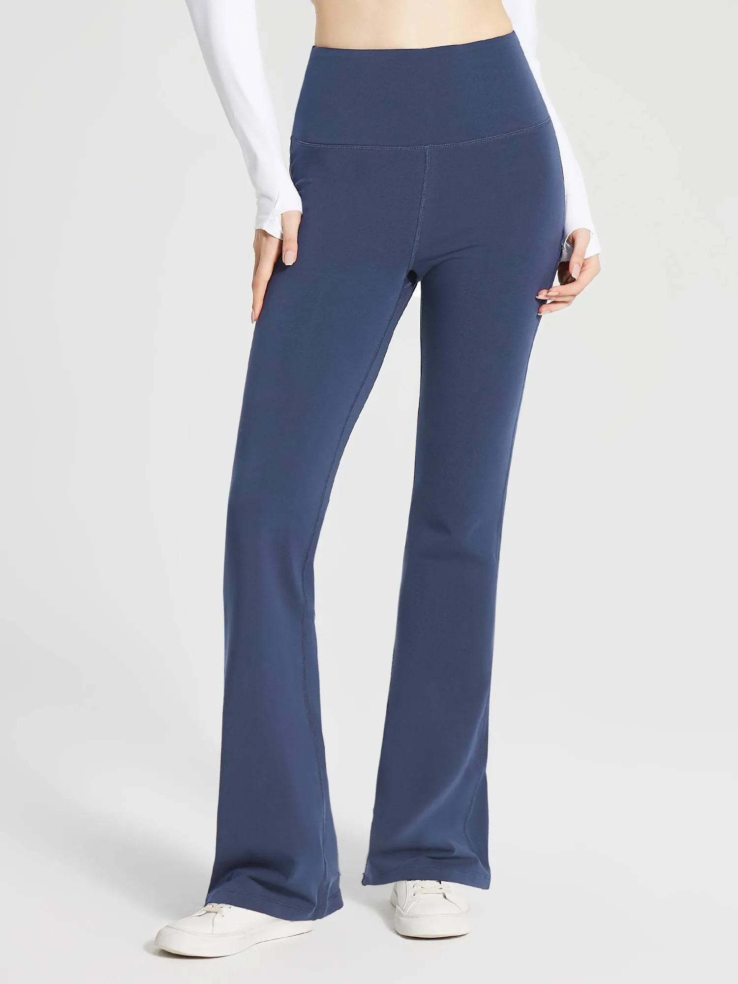 Women's Cotton Yoga Flare Pants sold by Baleaf