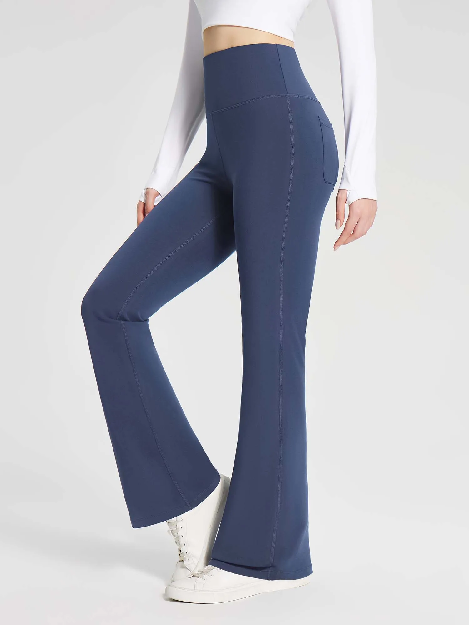 Women's Cotton Yoga Flare Pants sold by Baleaf product image thumbnail 5