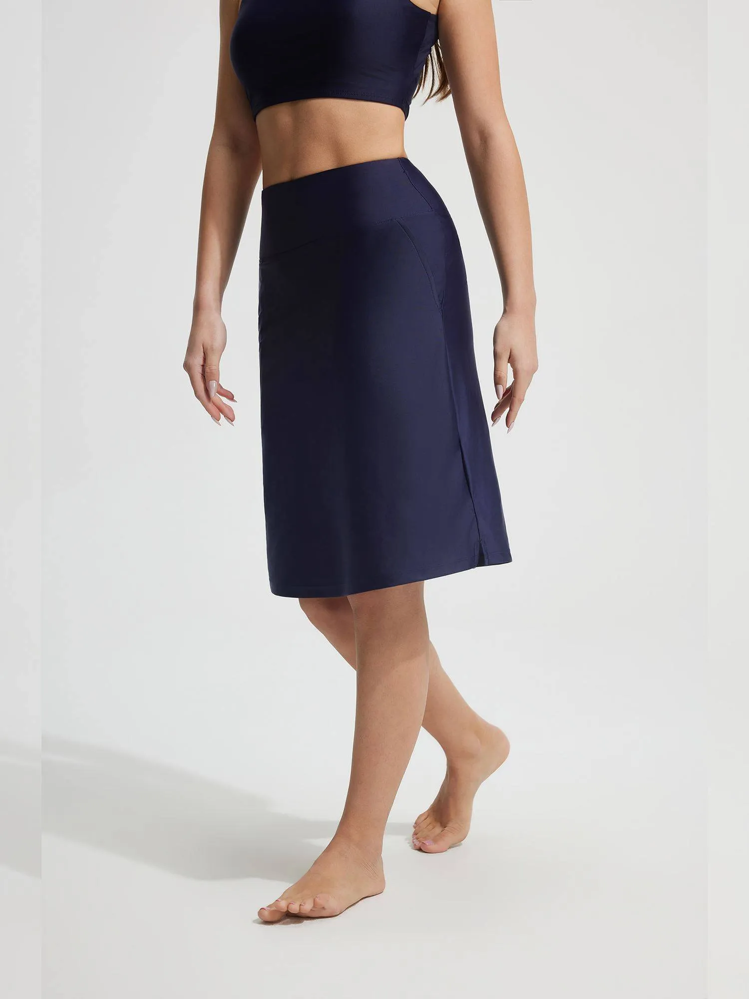 Baleaf UPF 50+ High-Rise Slant Pockets Swim Skirt 23" sold by Baleaf product image thumbnail 3