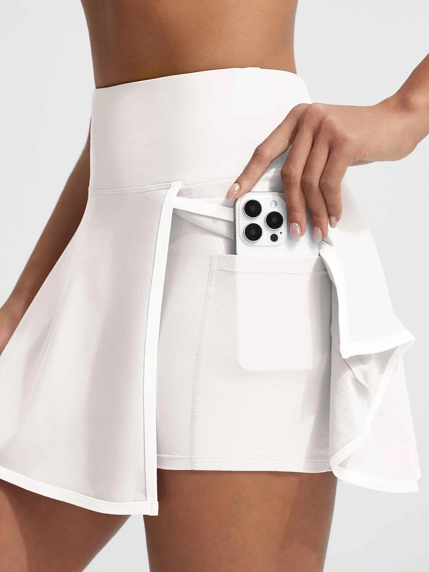 Baleaf High-Rise Side Slit Swim Skirt 14" sold by Baleaf product image thumbnail 5