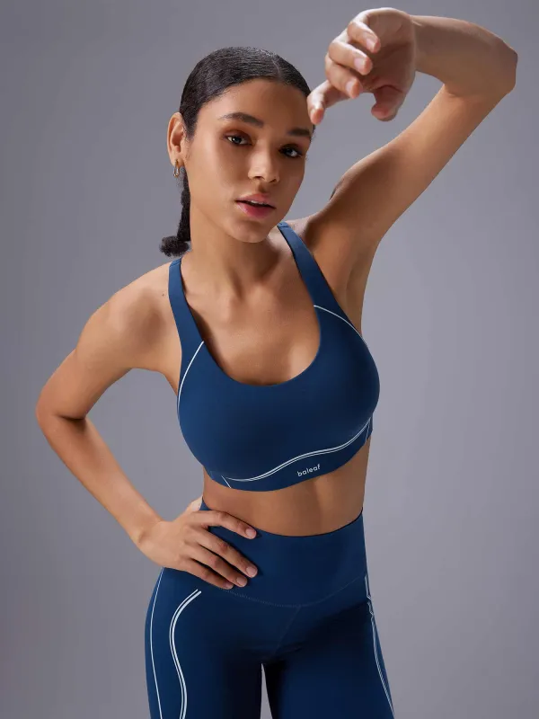 freeleaf Printed Spaghetti Strap Sports Bra made by Baleaf