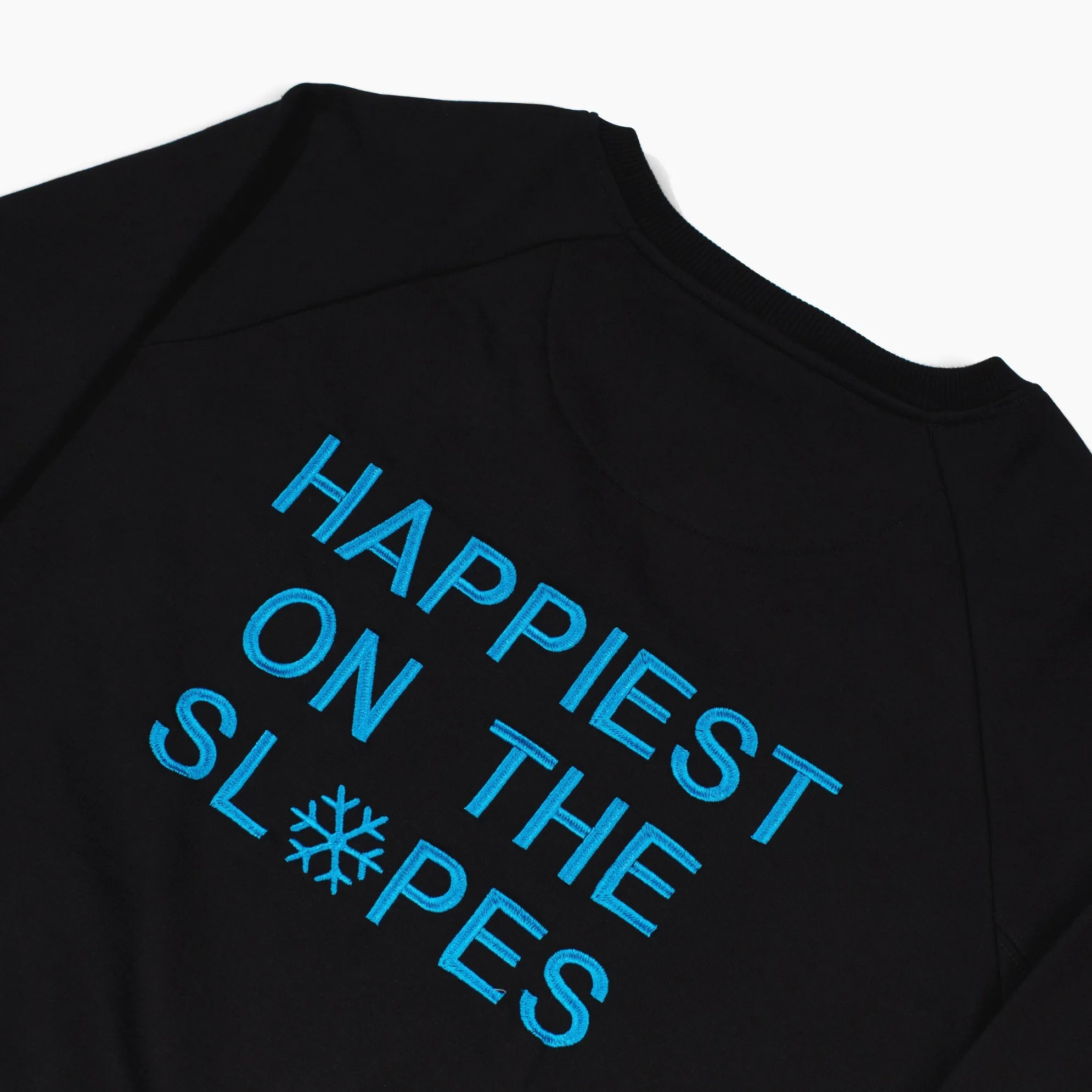 Happiest on the Slopes® Skiing Snowboarding Sweatshirt sold by CourtLife product image thumbnail 4