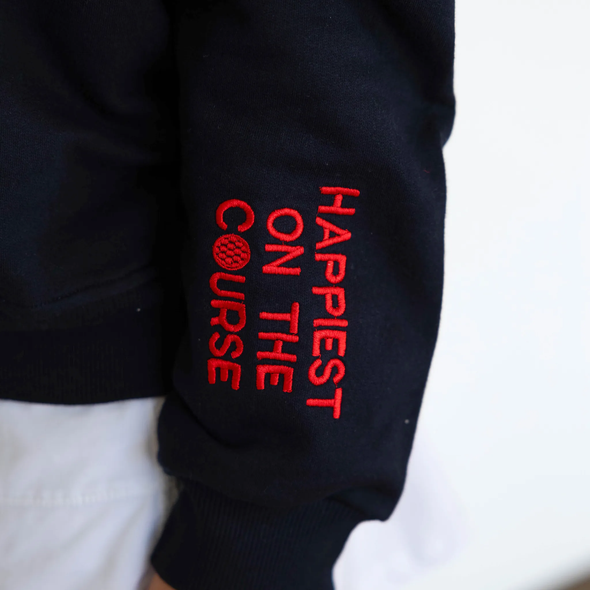 WAREHOUSE SALE - Happiest on the Course® Quarter Zip Golf Sweatshirt sold by CourtLife product image thumbnail 2