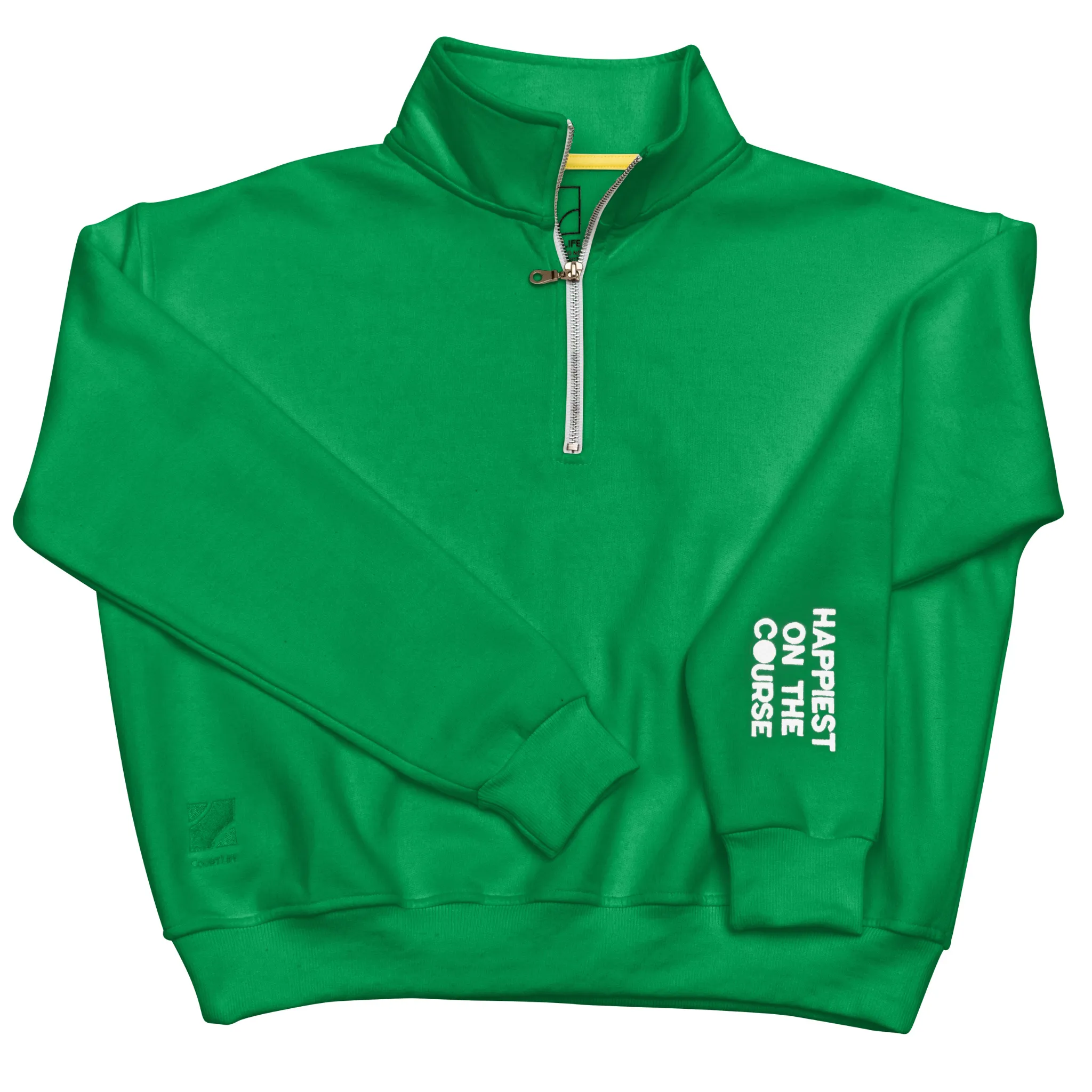 WAREHOUSE SALE - Happiest on the Course® Quarter Zip Golf Sweatshirt sold by CourtLife product image thumbnail 4
