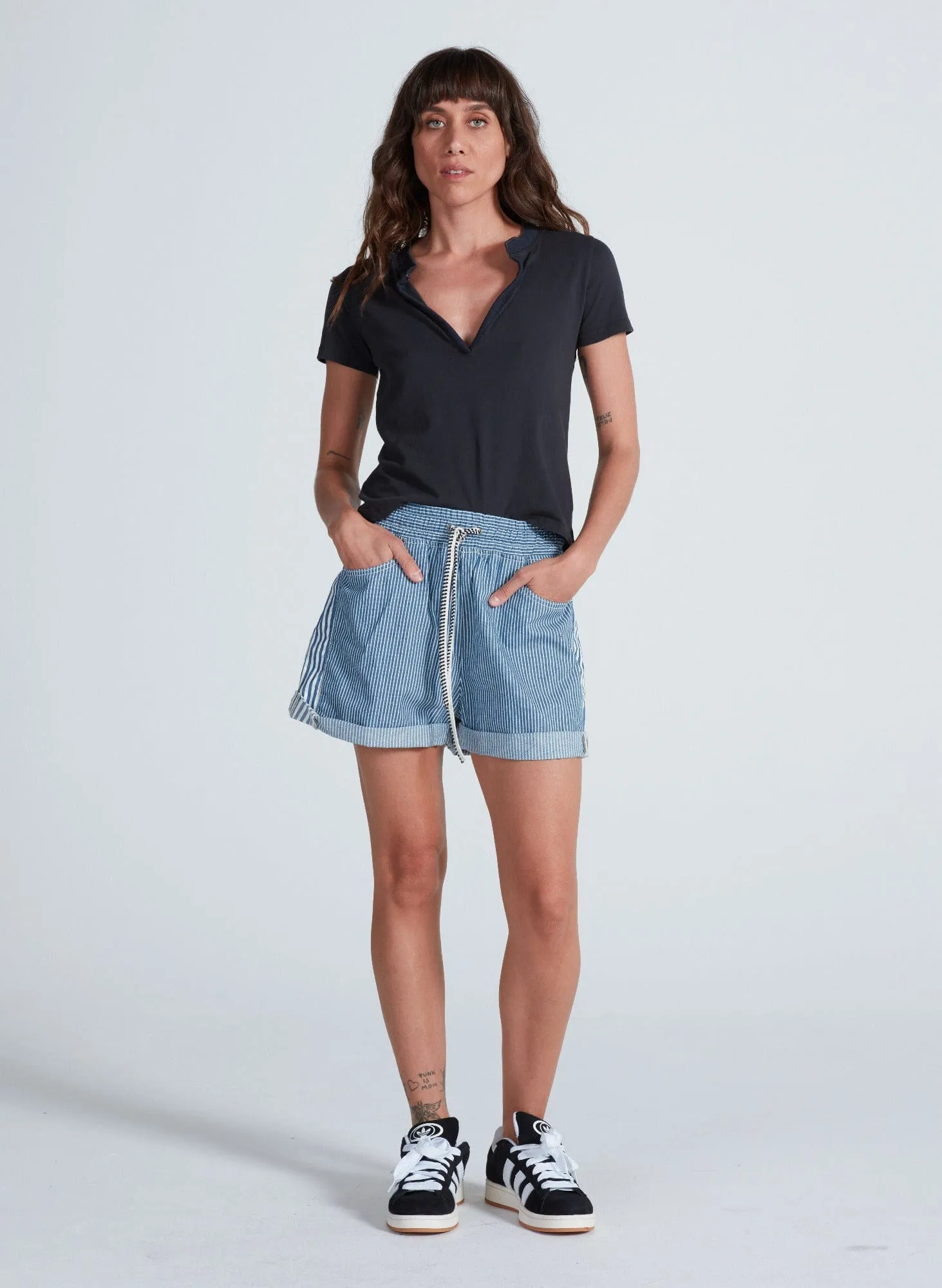 Classic Henley Tee sold by ASKK NY product image thumbnail 3