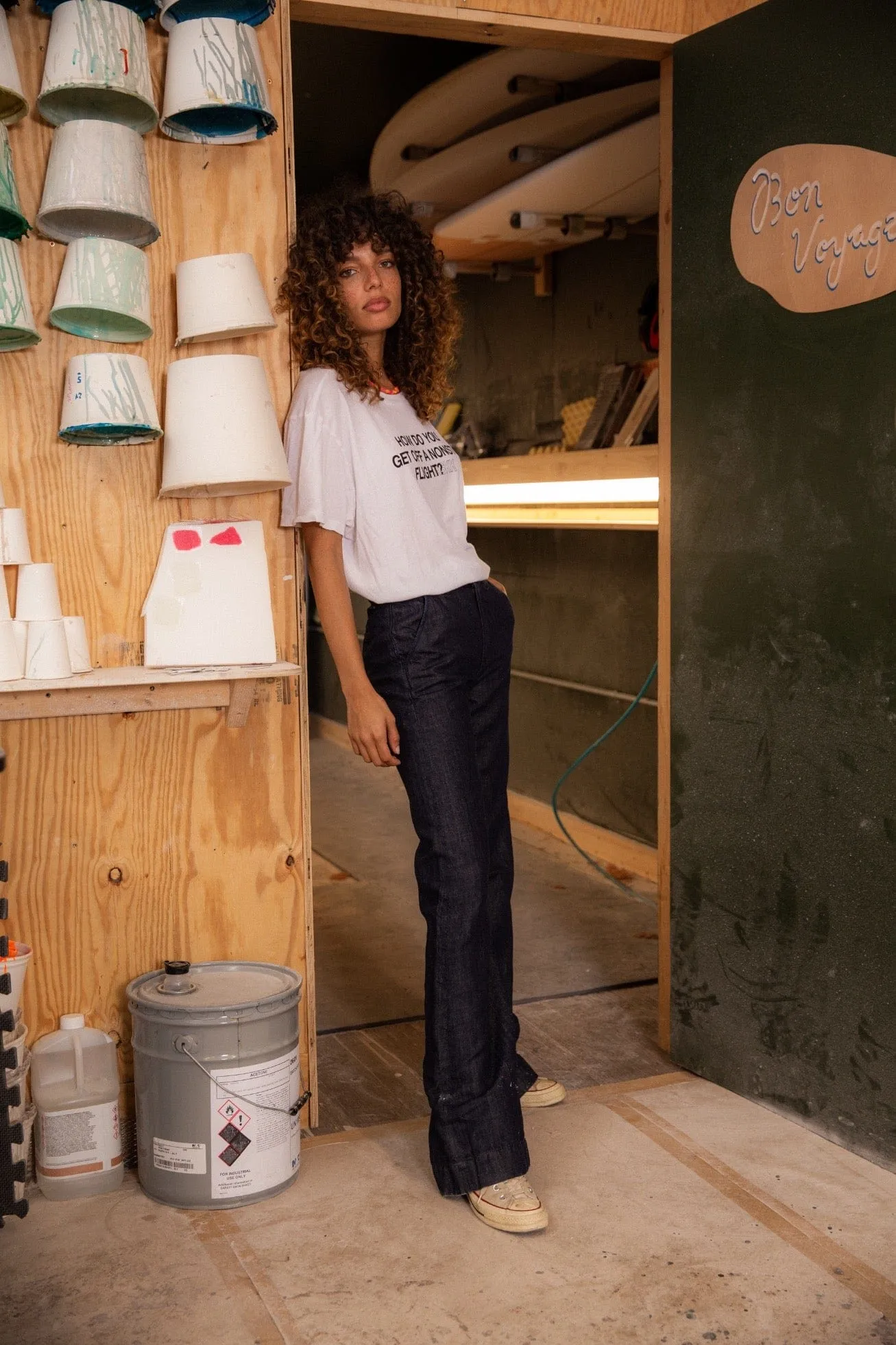 DENIM TROUSER sold by ASKK NY product image thumbnail 4