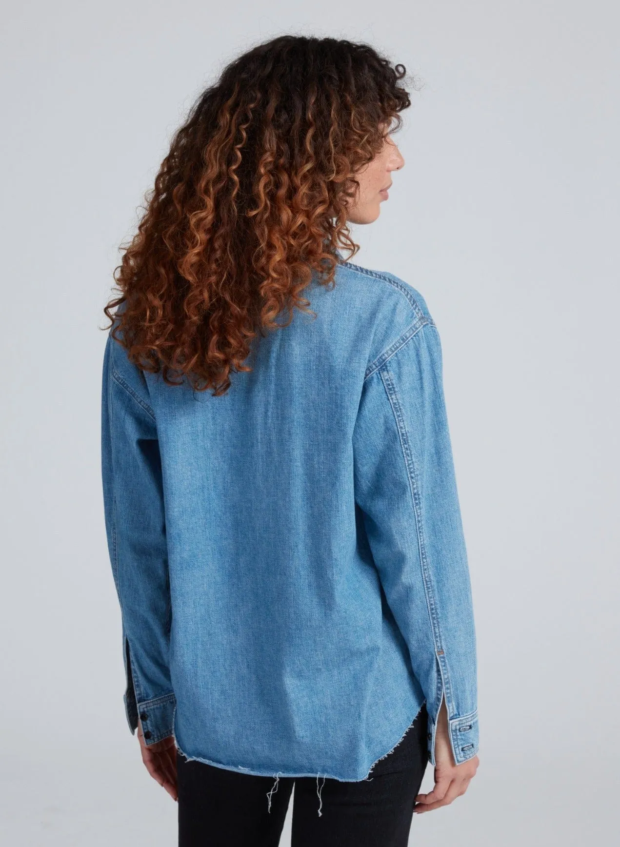 Oversized Denim Shirt sold by ASKK NY product image thumbnail 4
