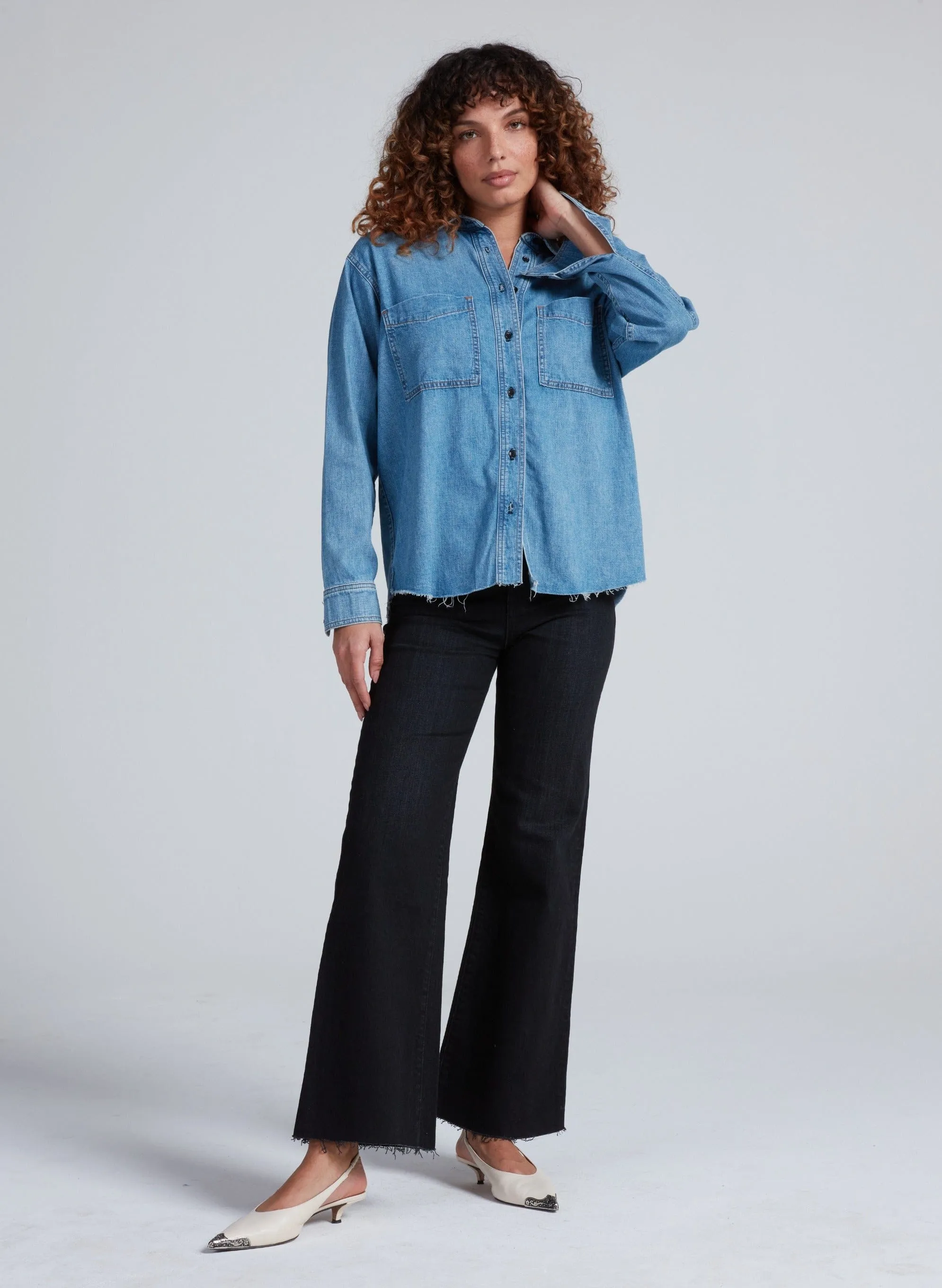 Oversized Denim Shirt sold by ASKK NY product image thumbnail 2