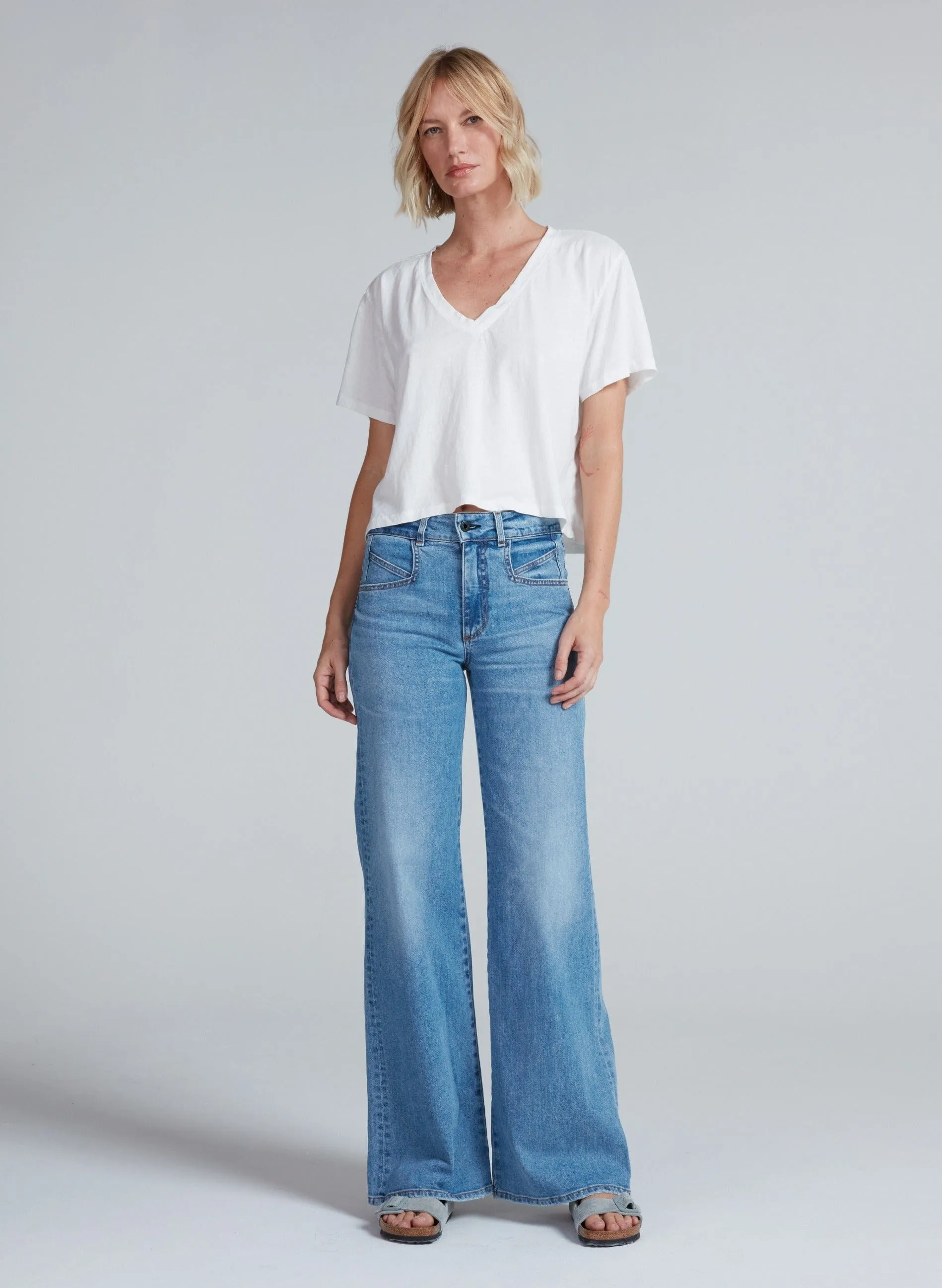 SHRUNKEN V TEE sold by ASKK NY product image thumbnail 3