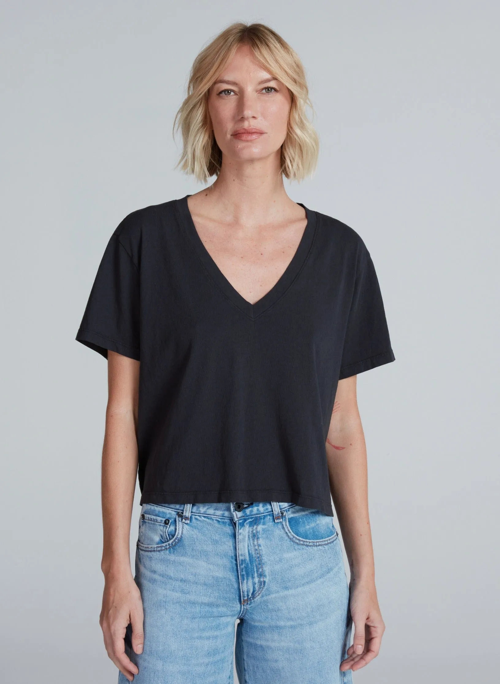 SHRUNKEN V TEE sold by ASKK NY