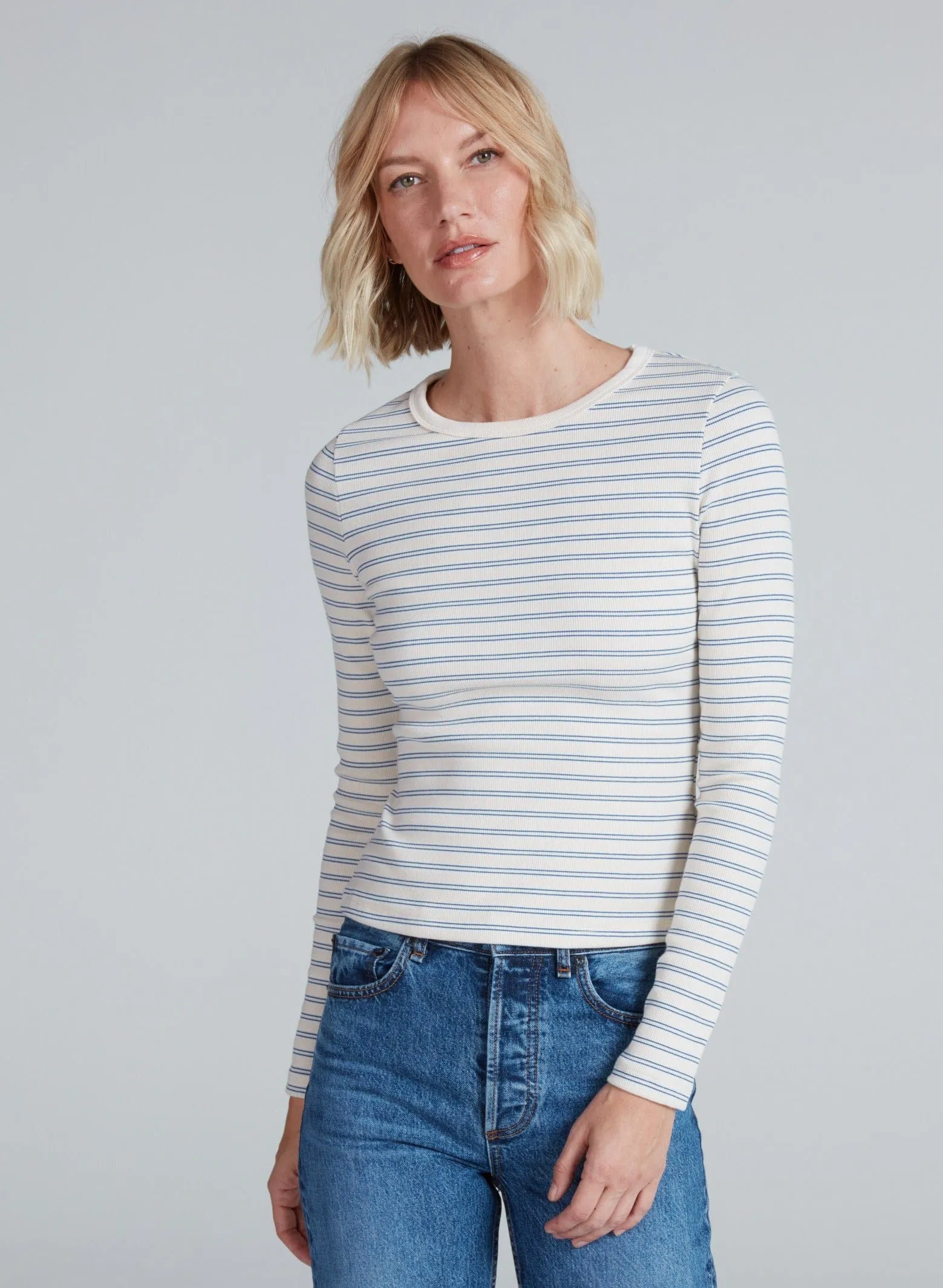 LONG SLEEVE RIB CREW sold by ASKK NY