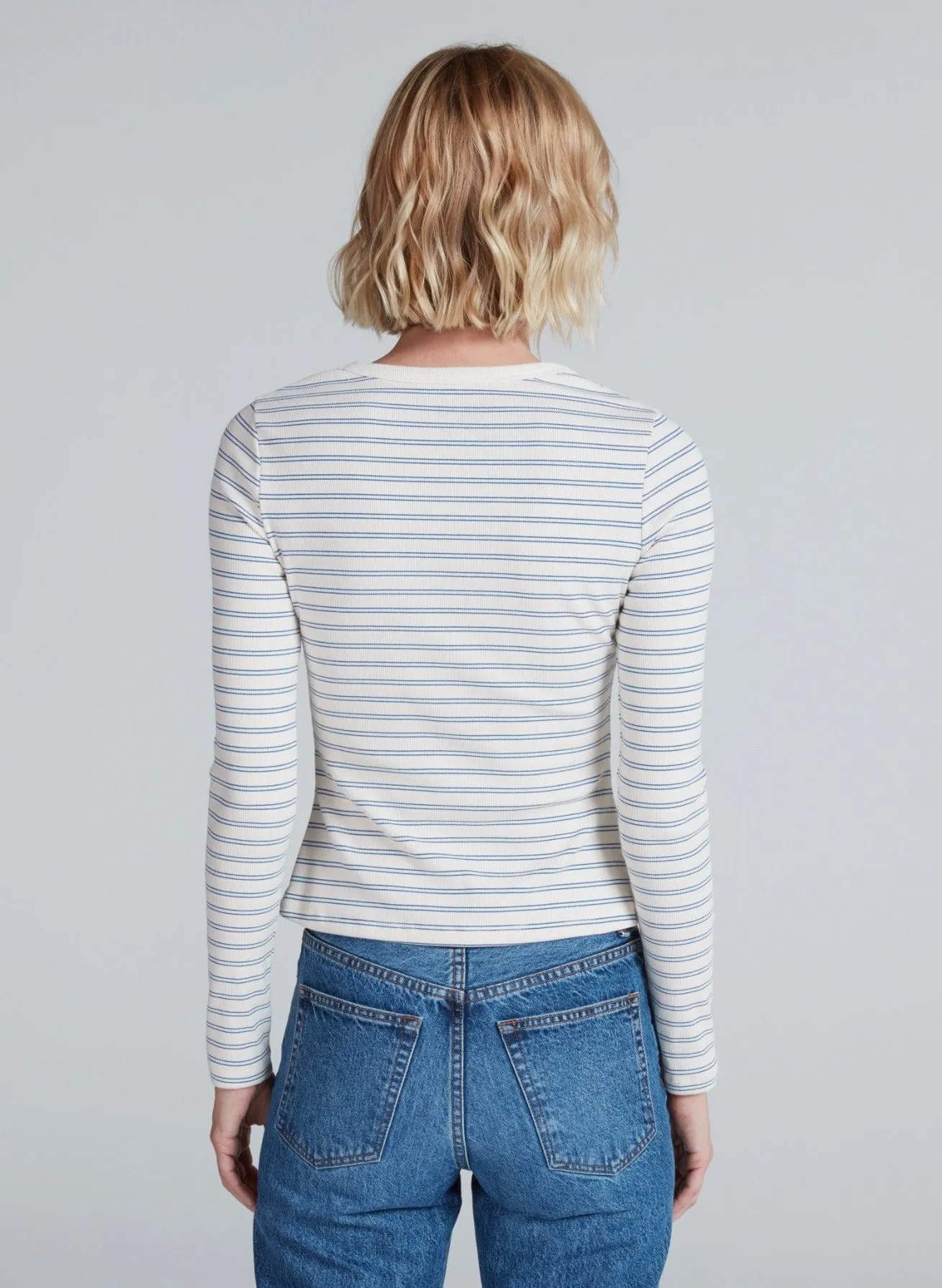 LONG SLEEVE RIB CREW sold by ASKK NY product image thumbnail 3