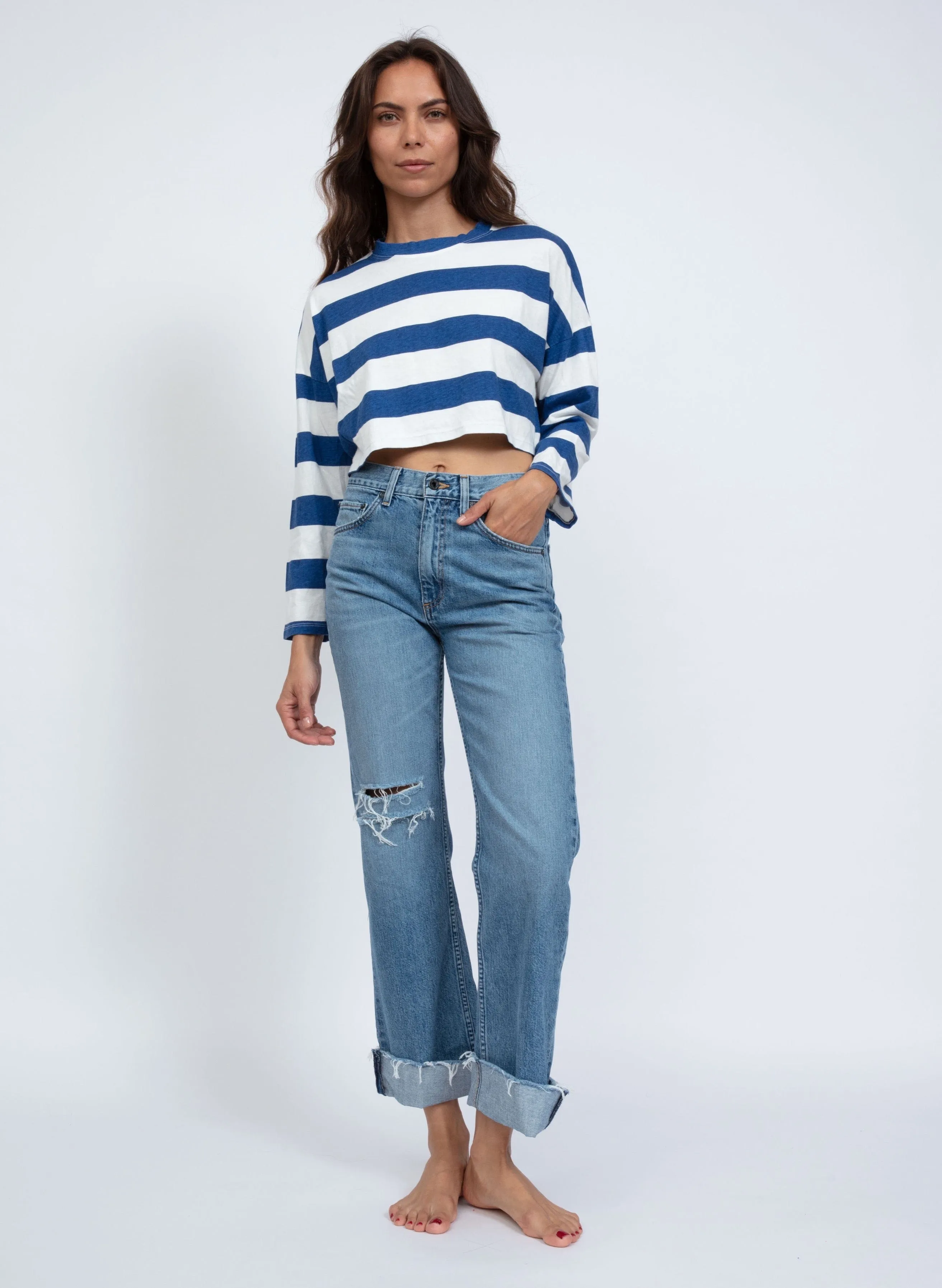 Cropped Printed Long Sleeve sold by ASKK NY product image thumbnail 5