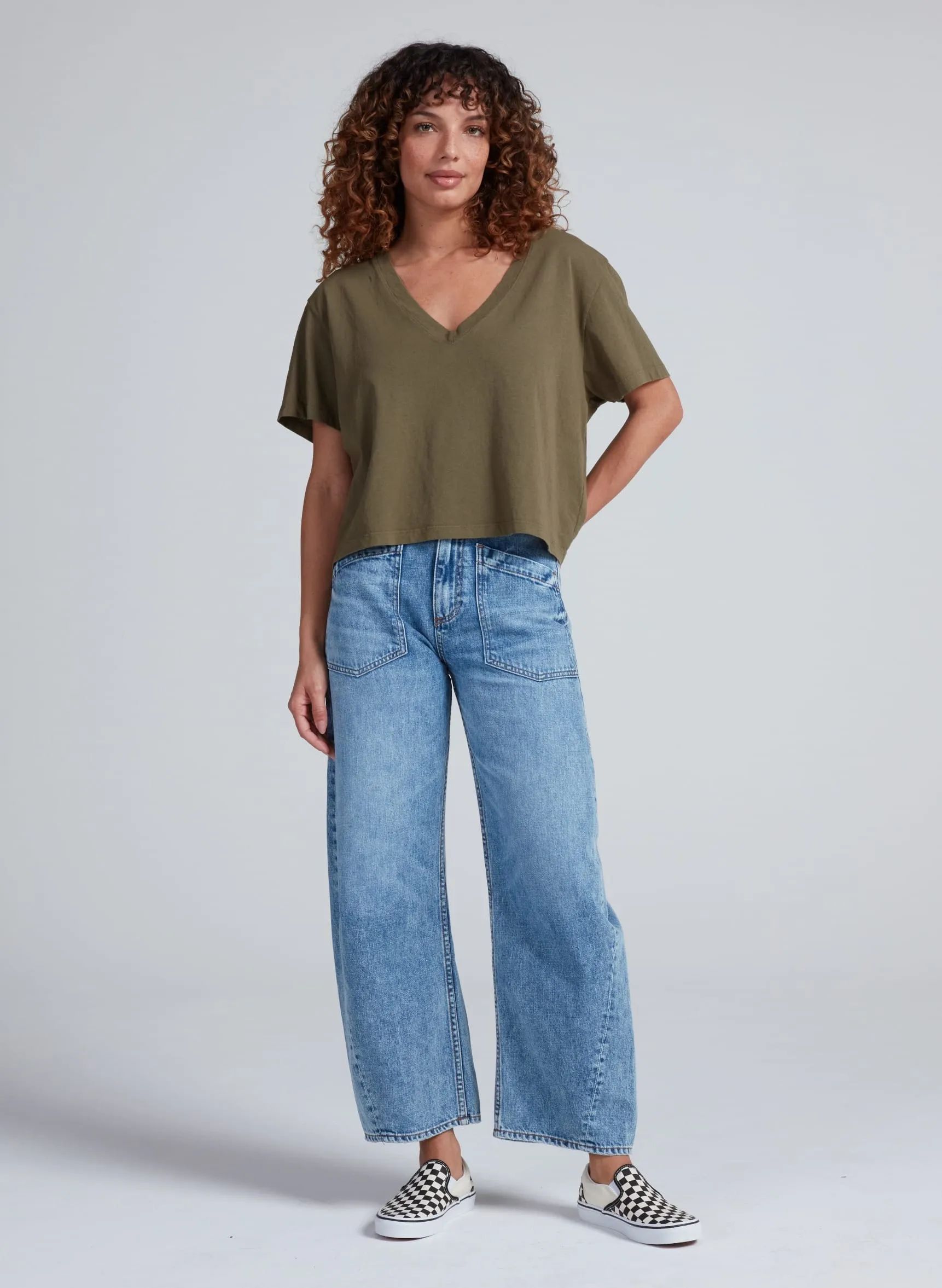 SHRUNKEN V TEE sold by ASKK NY product image thumbnail 2