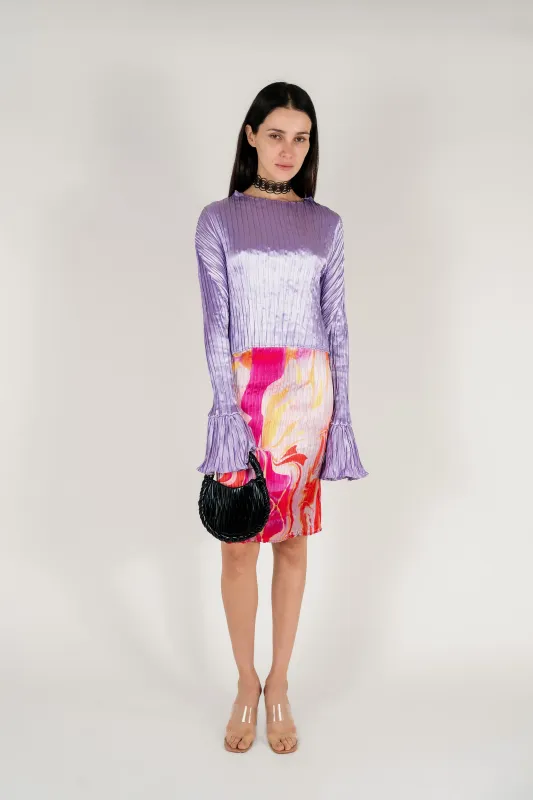 SIMPLE PLEATED TOP / FW25 sold by Nin Studio