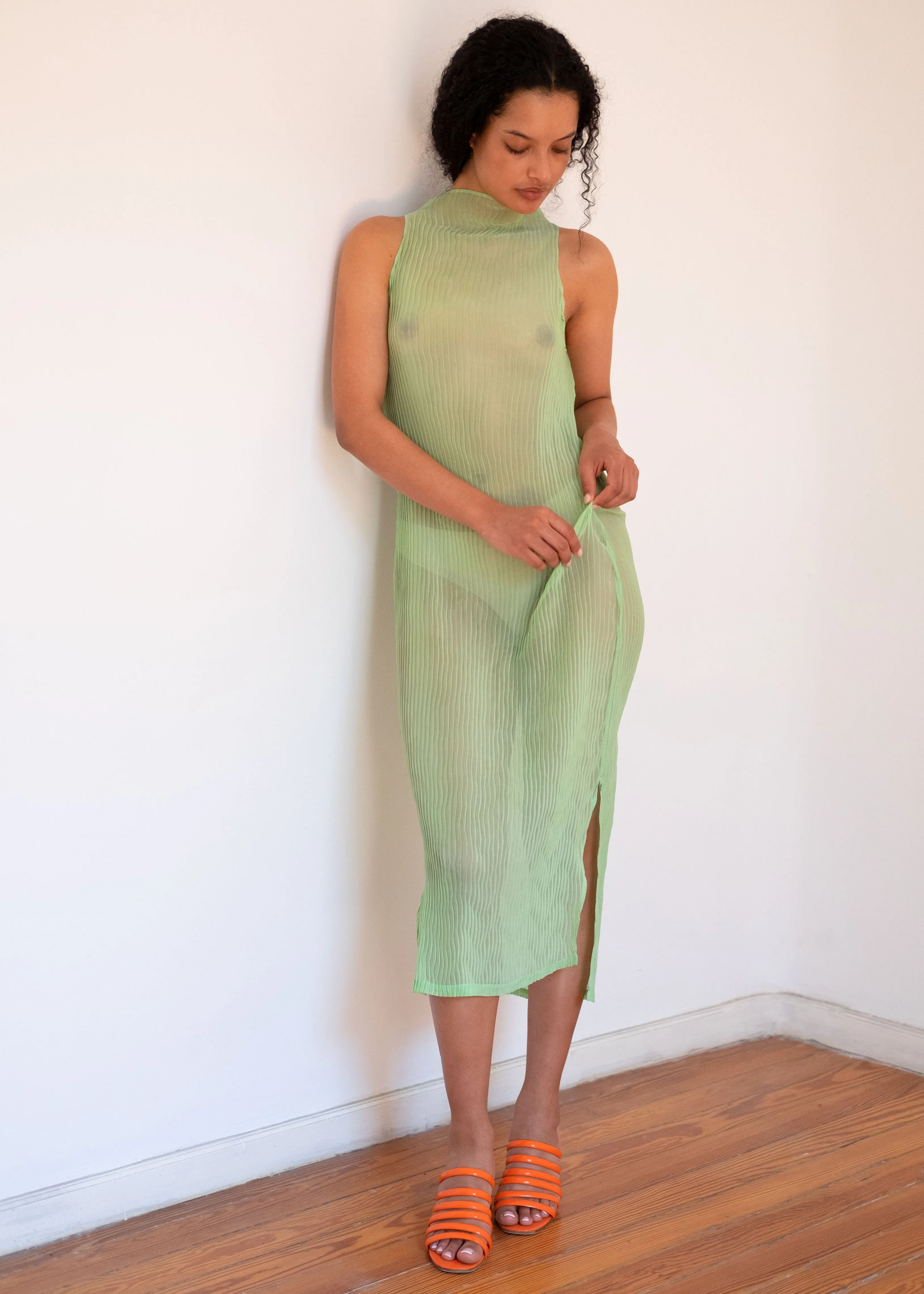 WAVE TANK DRESS SHEER sold by Nin Studio product image thumbnail 3