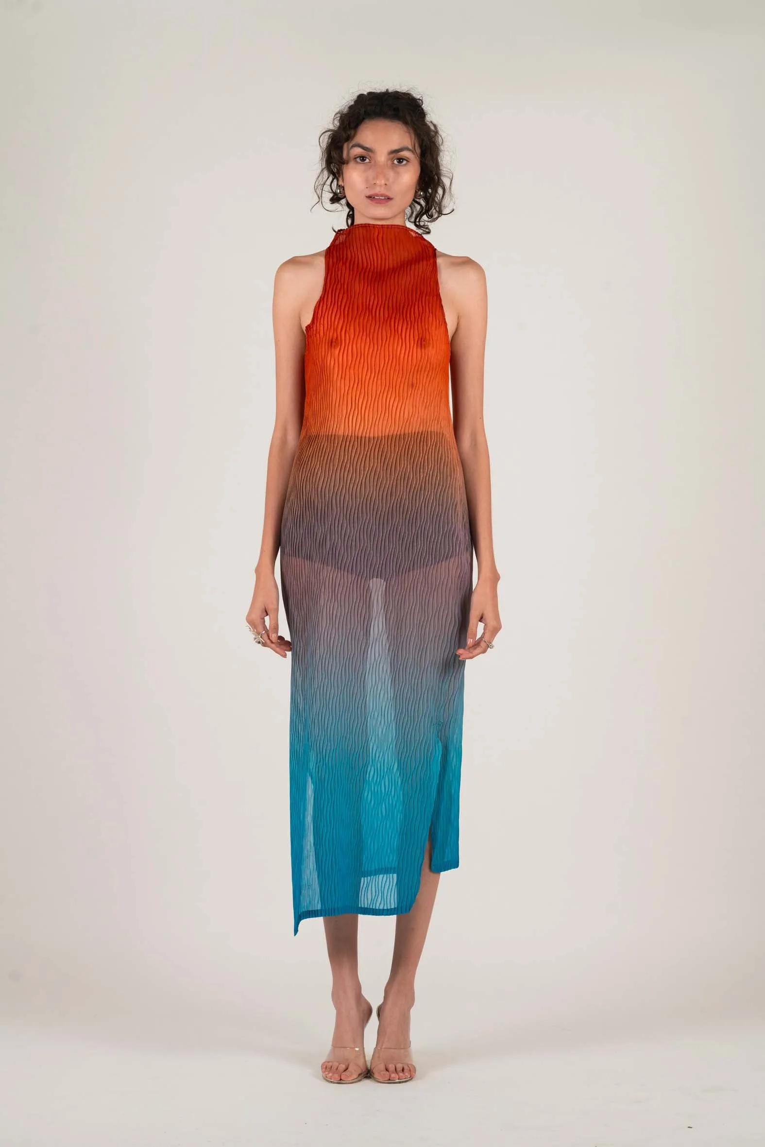 WAVE TANK DRESS SHEER sold by Nin Studio