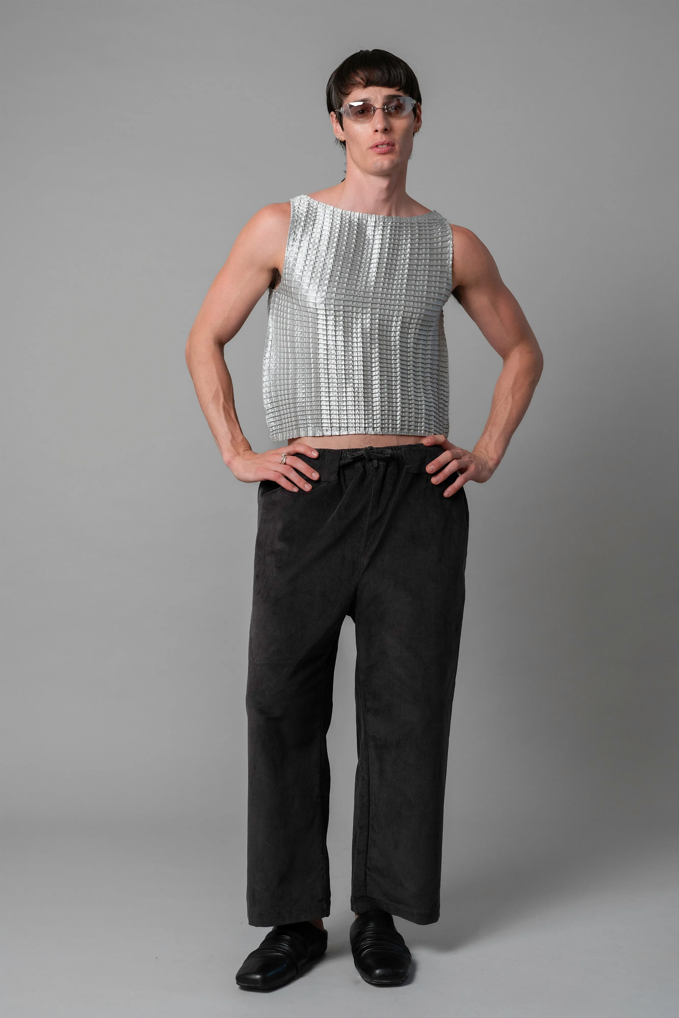 PLEATED TANK SINGLET FW25 sold by Nin Studio product image thumbnail 5