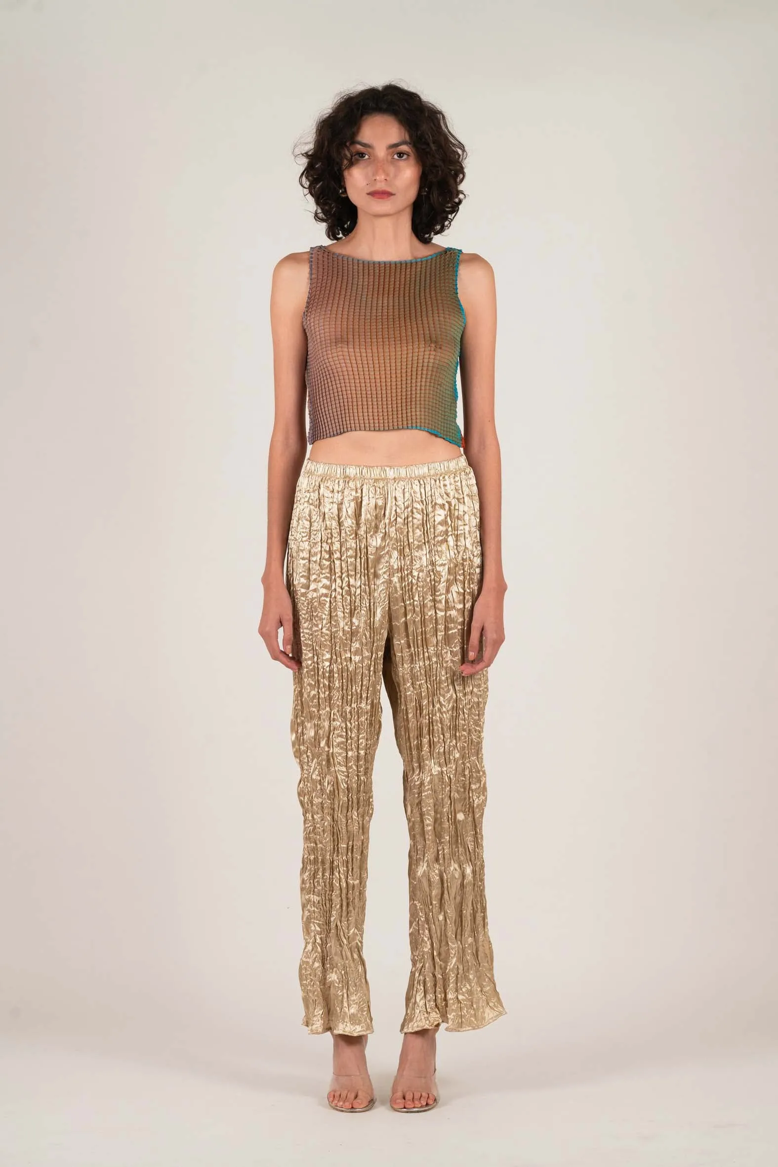 PLEATED TANK SINGLET CHIFFON sold by Nin Studio product image thumbnail 3