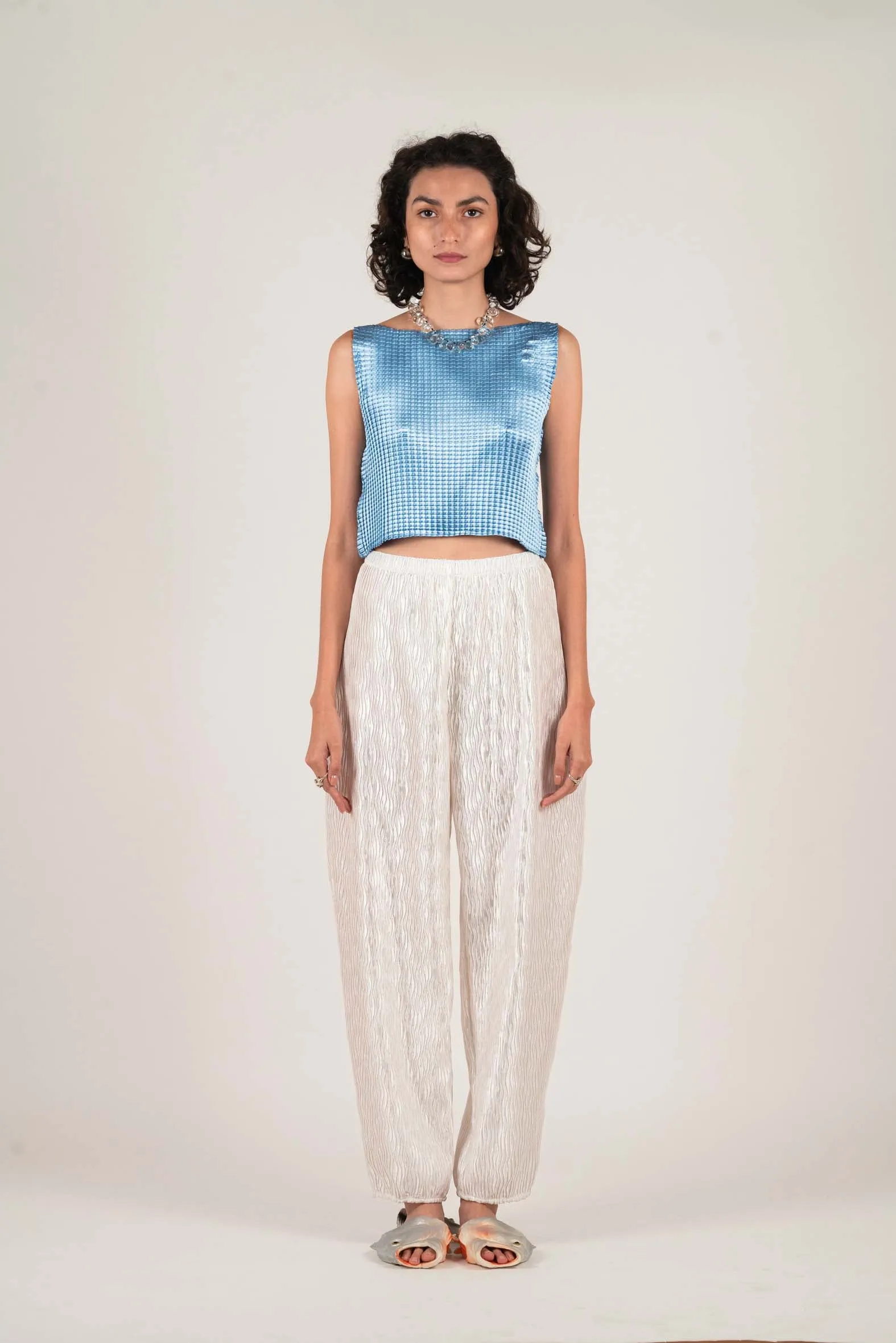 PLEATED TANK SINGLET SS25 sold by Nin Studio