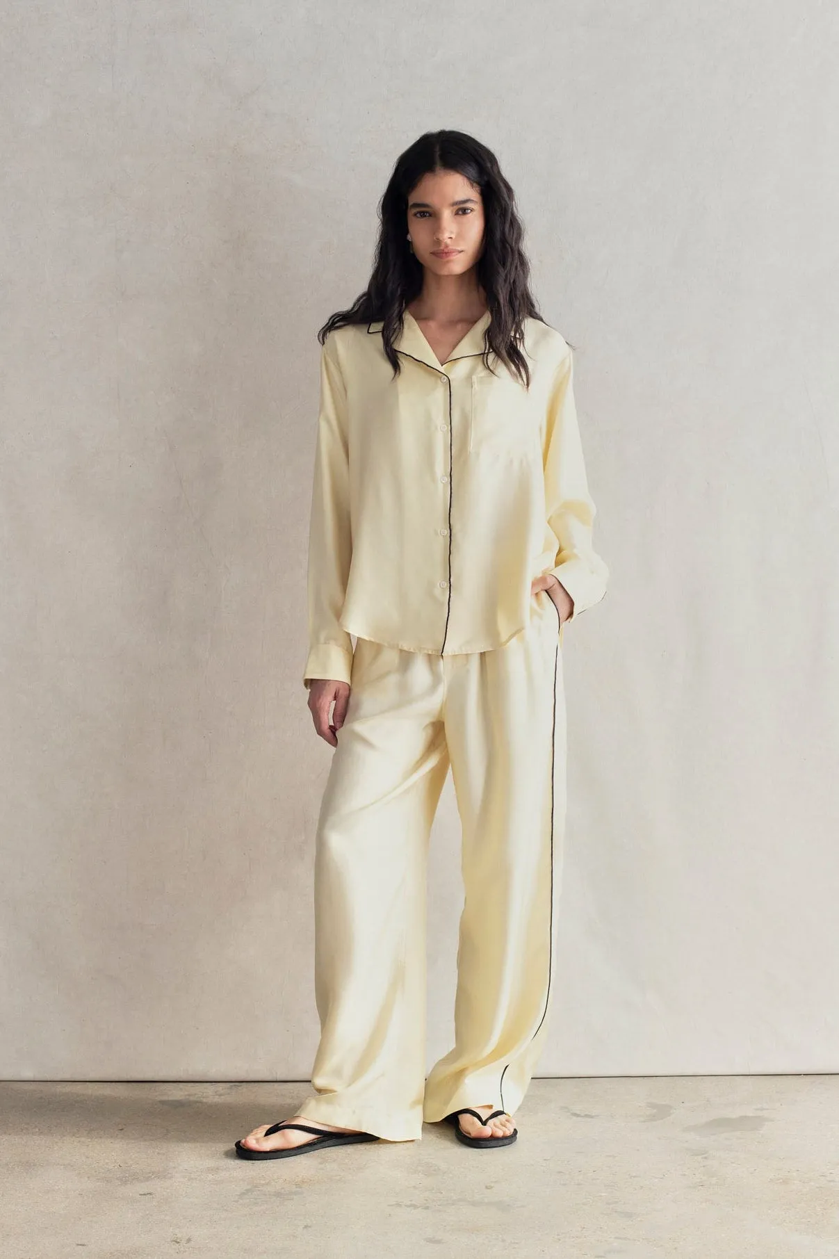 The Piped Silk Twill Set sold by Comme Si product image thumbnail 2