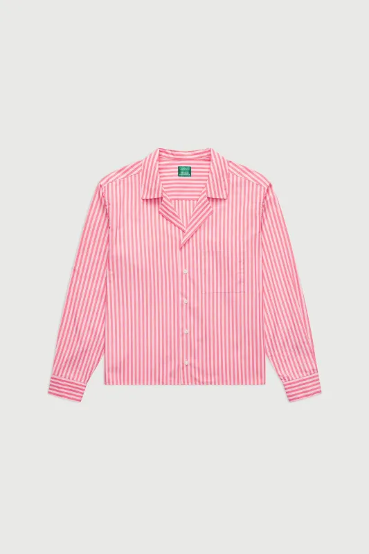 The Notched Collar Long Sleeve, Coppola Stripes sold by Comme Si