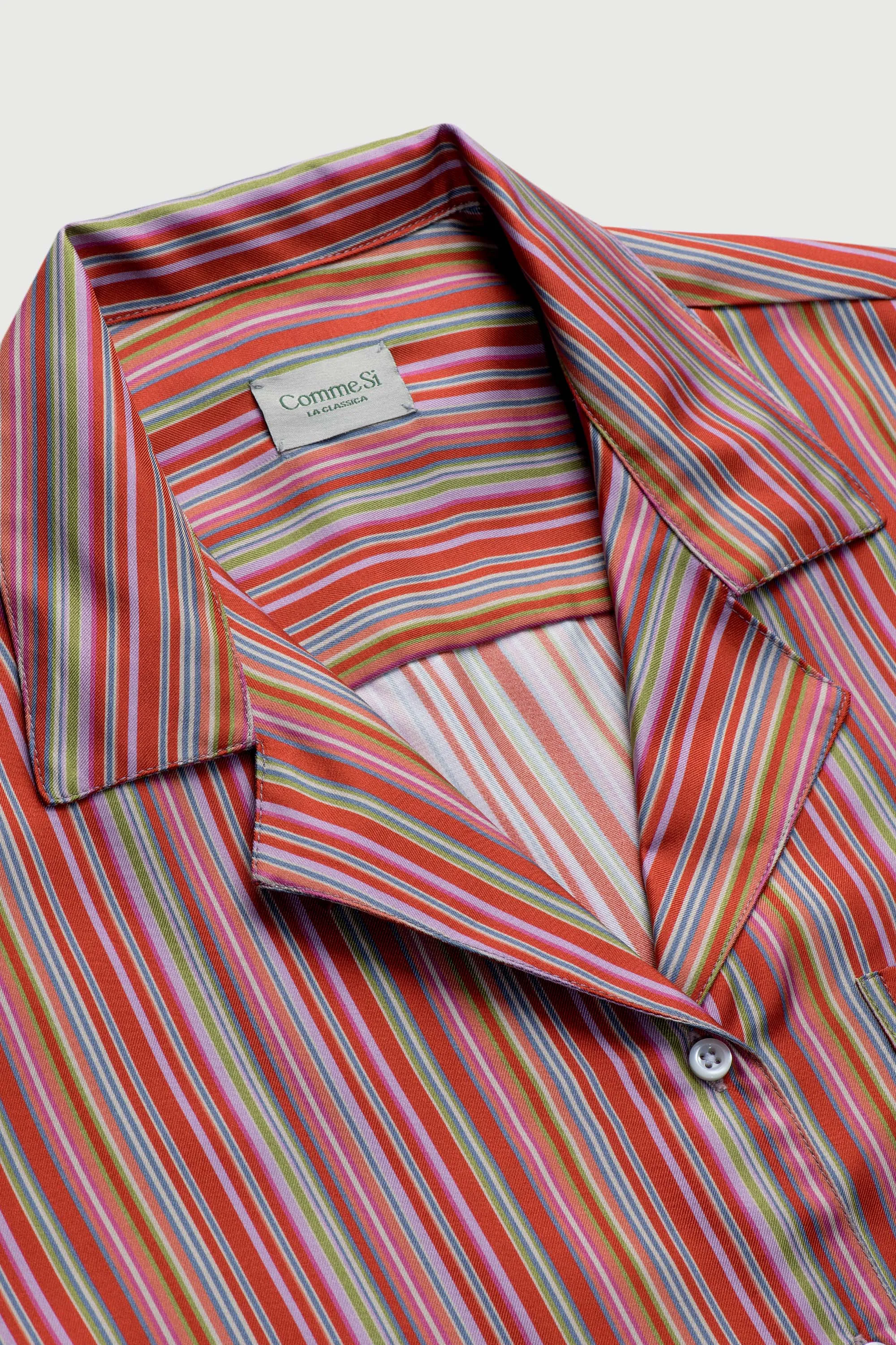 The Notched Collar Shirtdress, Silk Twill sold by Comme Si product image thumbnail 3