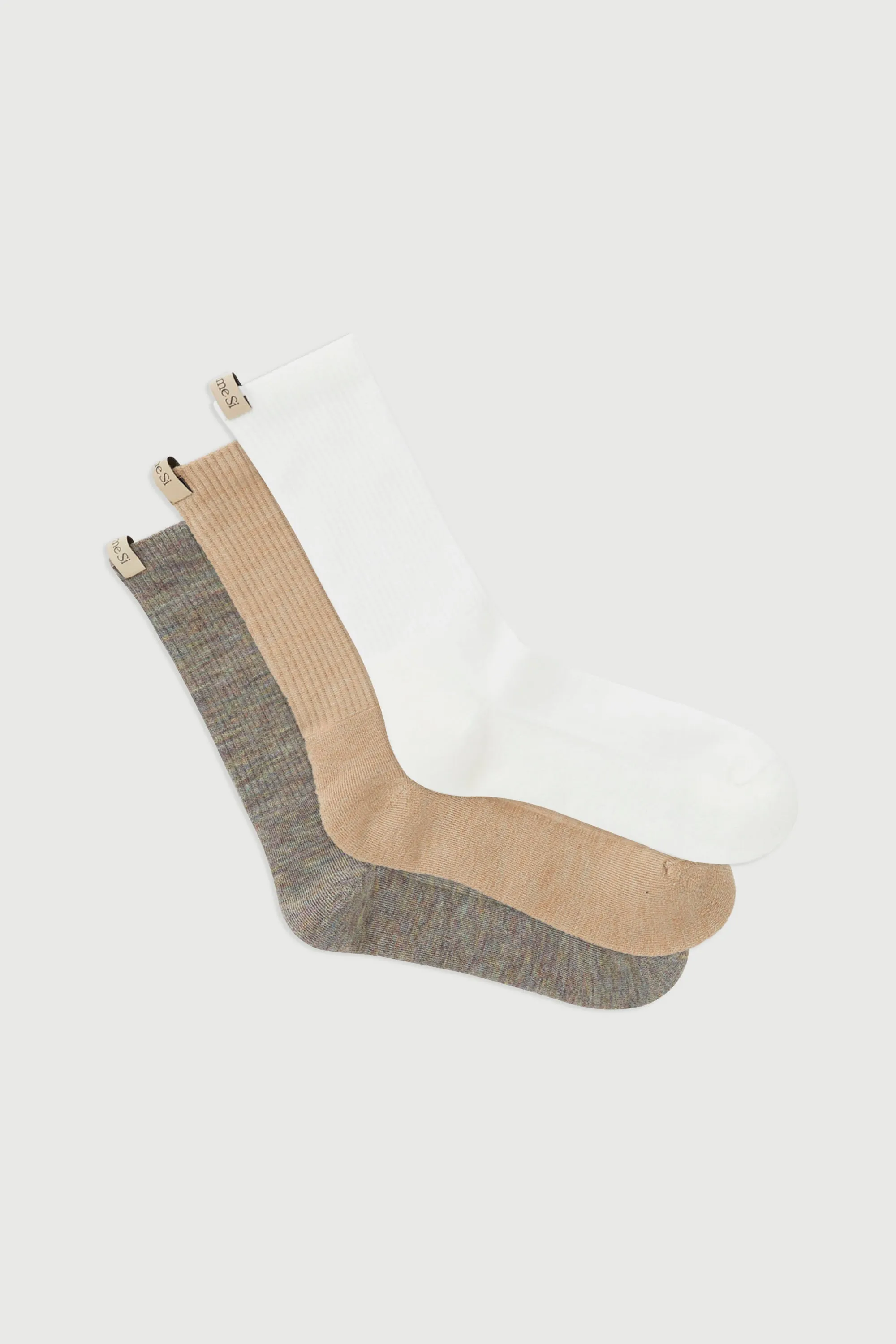 The Merino Tube Sock Trio sold by Comme Si