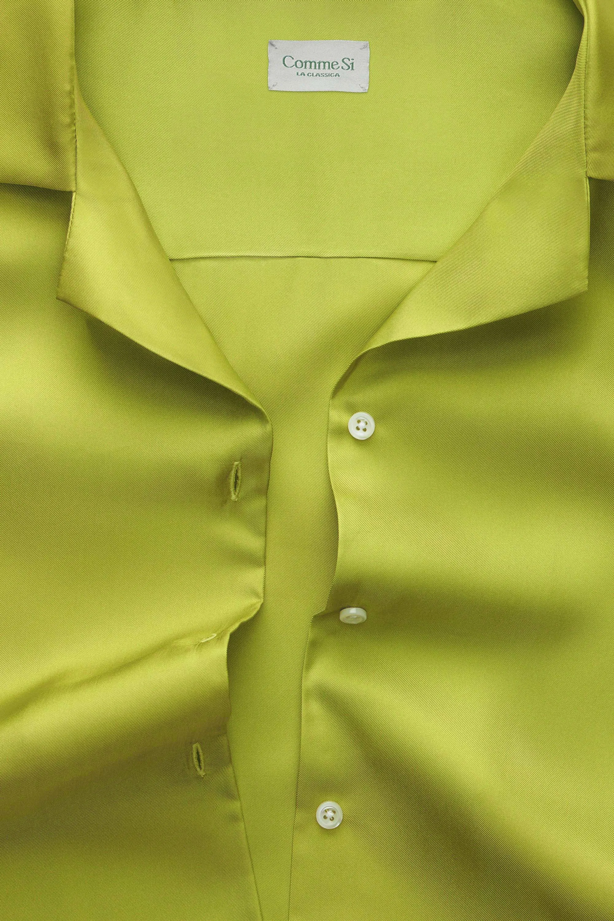 The Notched Collar Short Sleeve Shirt, Silk Twill sold by Comme Si product image thumbnail 2