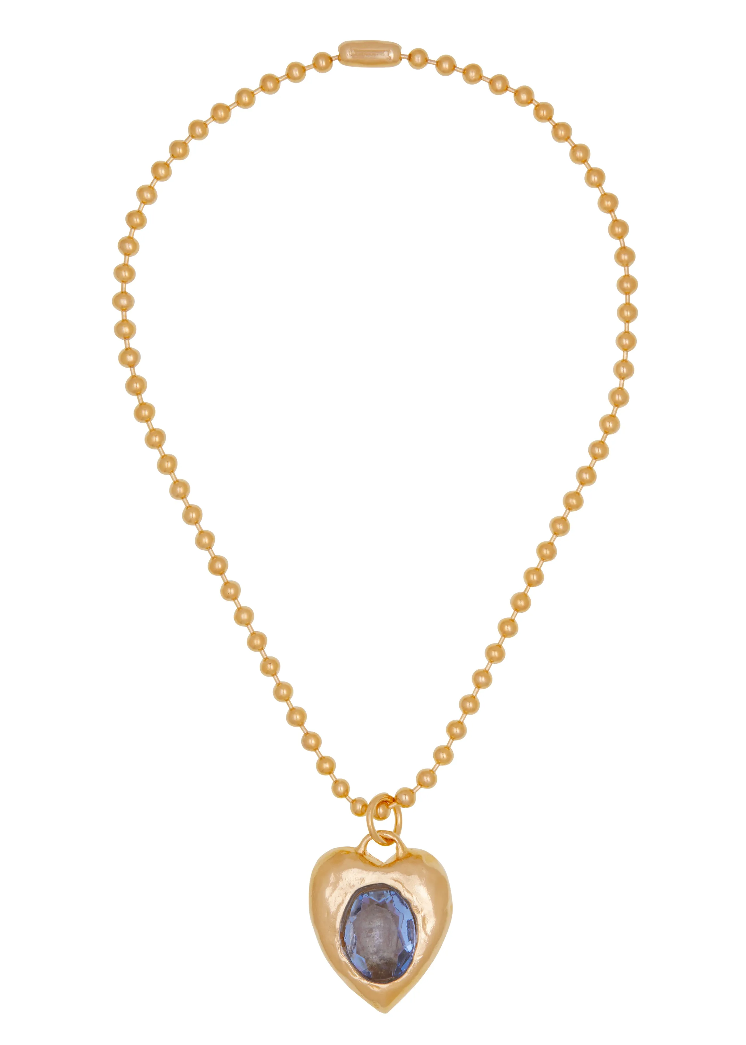 Pacha Necklace in Gold - Light Blue sold by Mondo Mondo