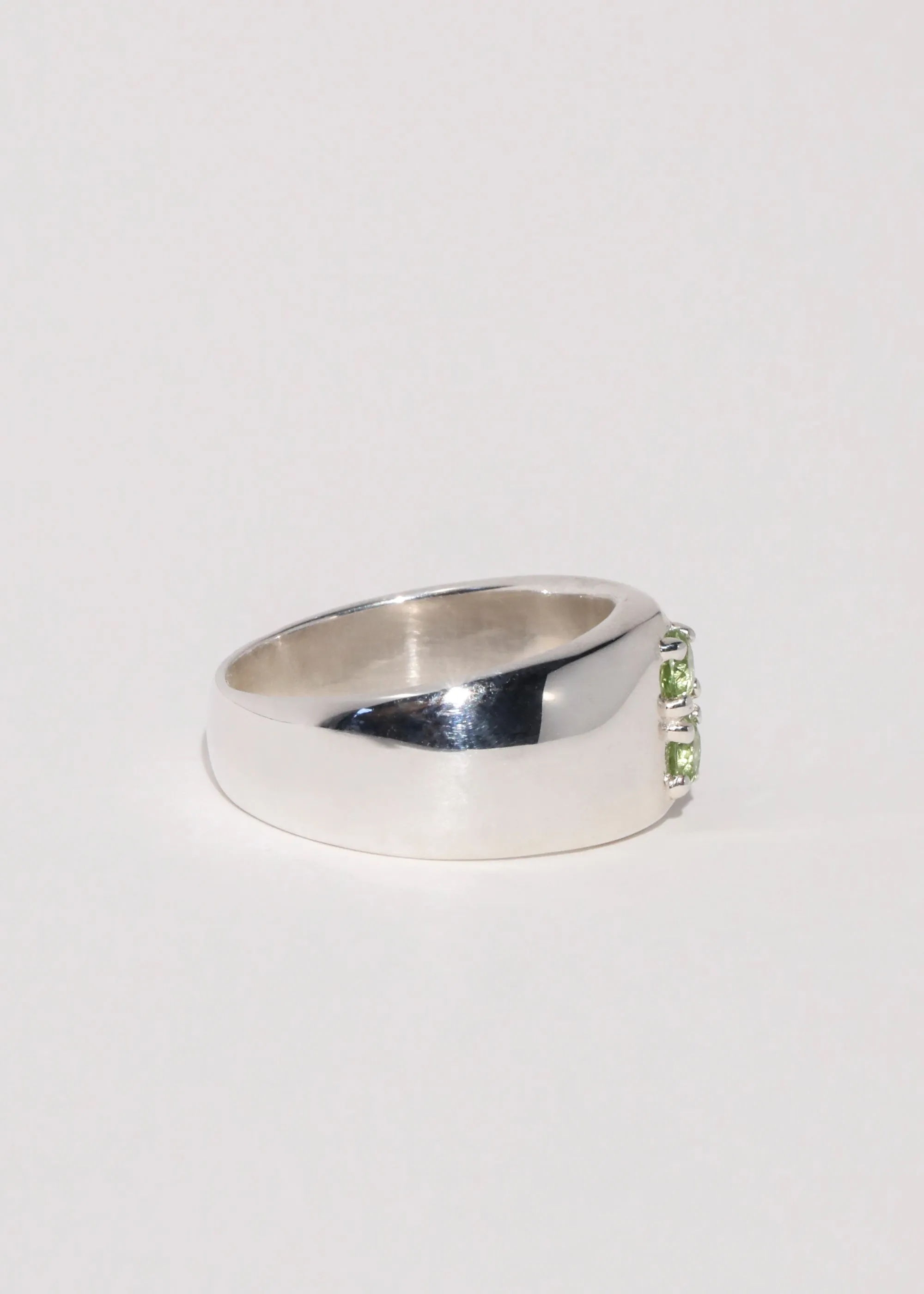 Radio Ring in Sterling Silver - Peridot sold by Mondo Mondo product image thumbnail 2