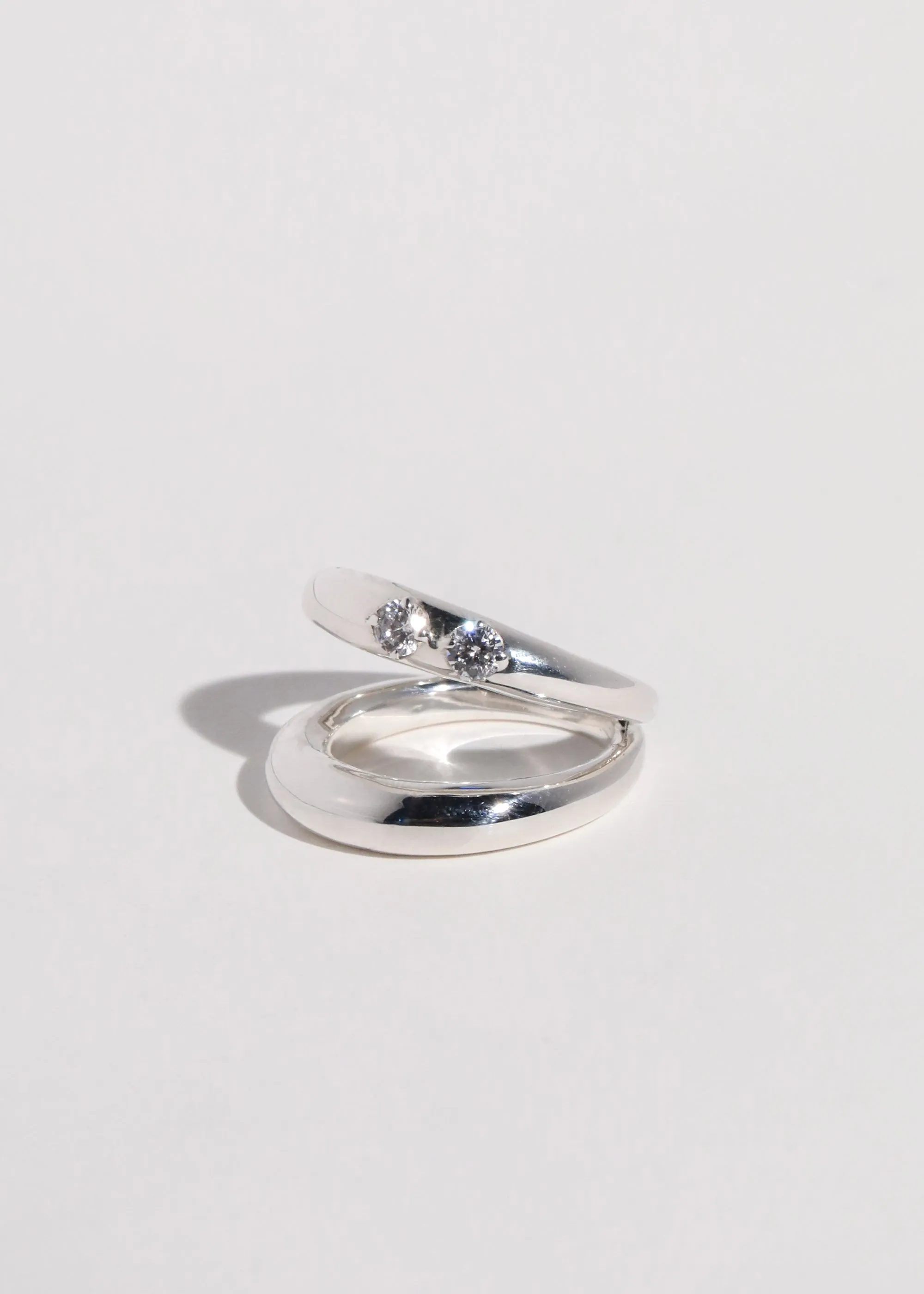 Paradox Ring in Sterling Silver - Crystal sold by Mondo Mondo product image thumbnail 2