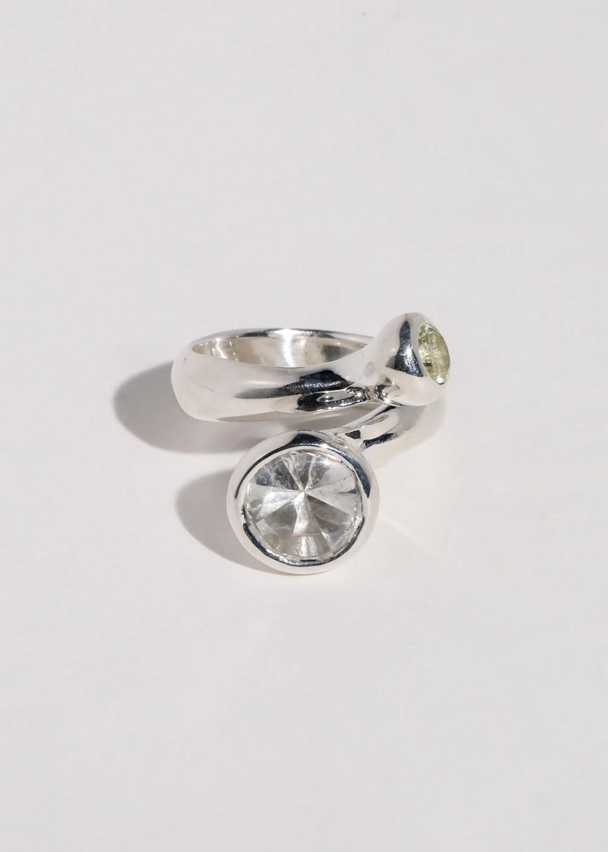 Mambo Ring in Sterling Silver - Crystal/Jonquil sold by Mondo Mondo product image thumbnail 2