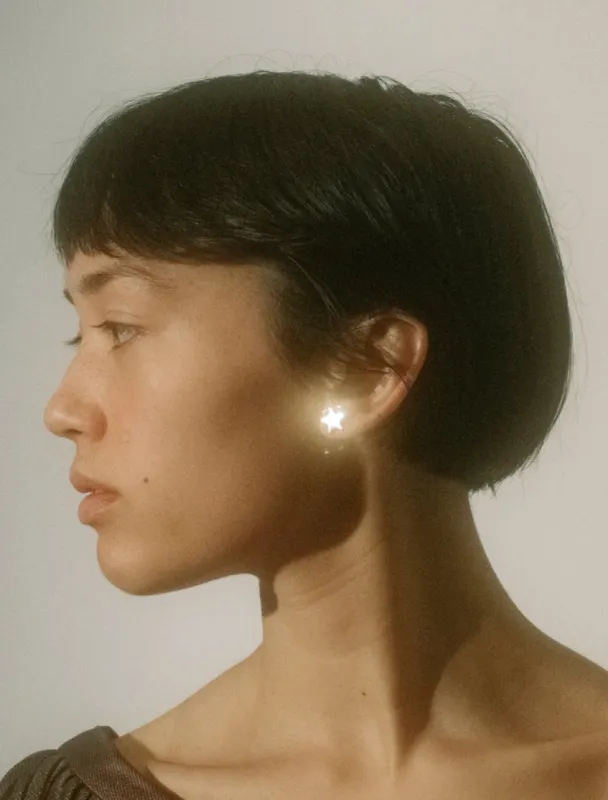 Star Studs in 14k - Solid sold by Mondo Mondo