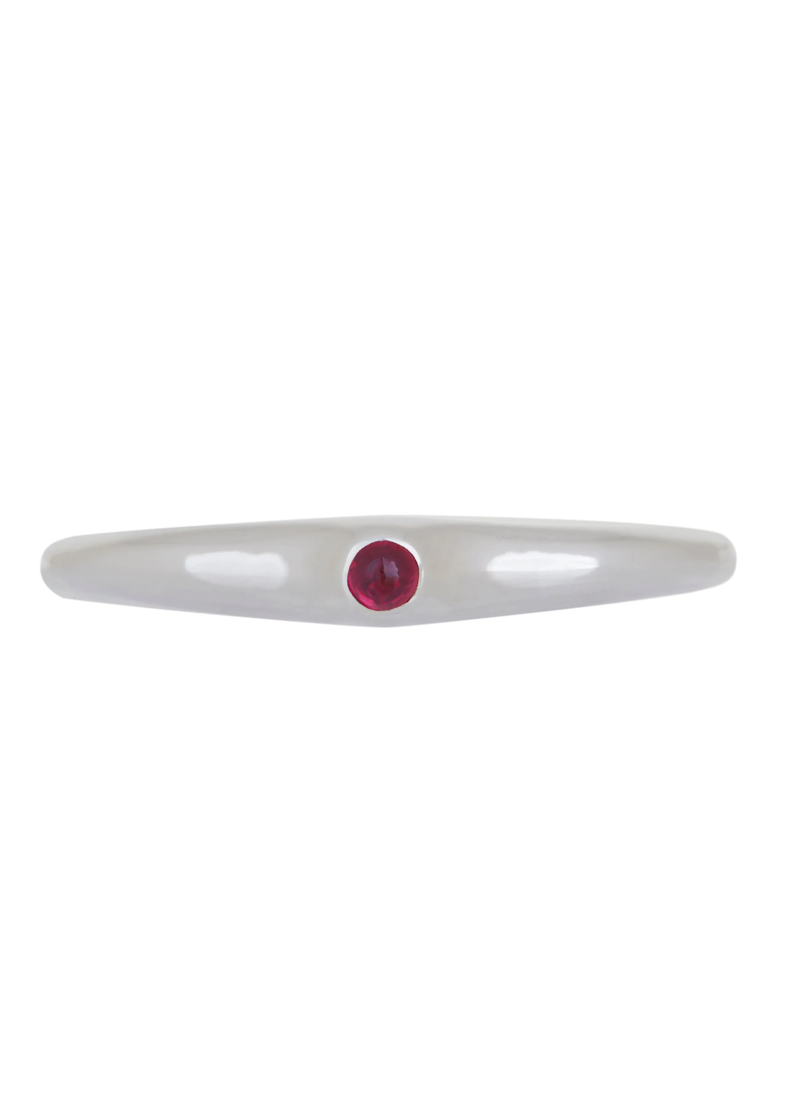 Dulce Ring in Silver - Ruby sold by Mondo Mondo