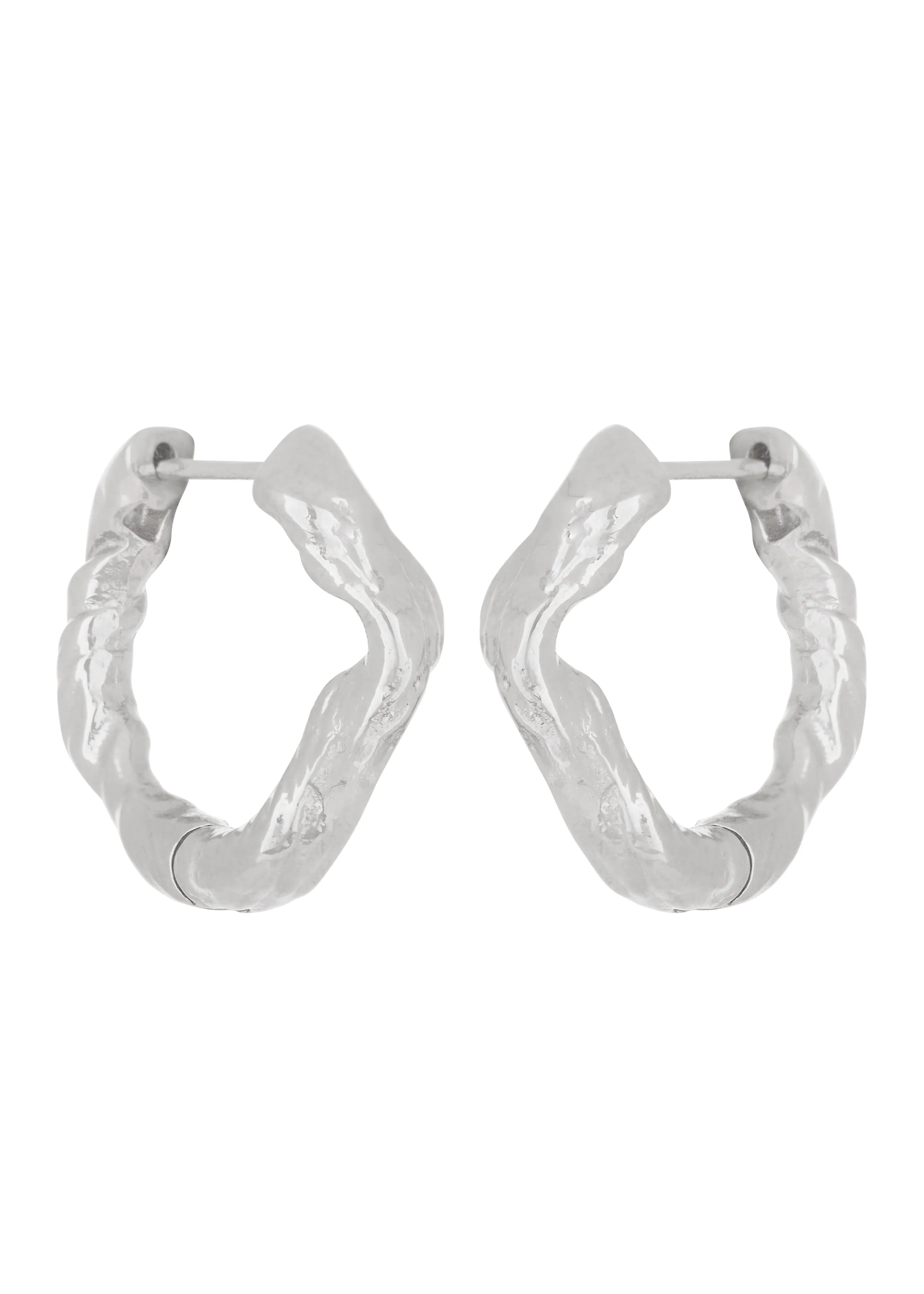 Nan Hoops in Silver sold by Mondo Mondo product image thumbnail 2