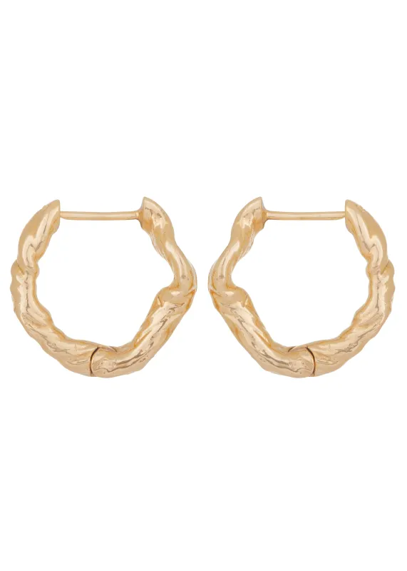 Nan Hoops in Gold sold by Mondo Mondo