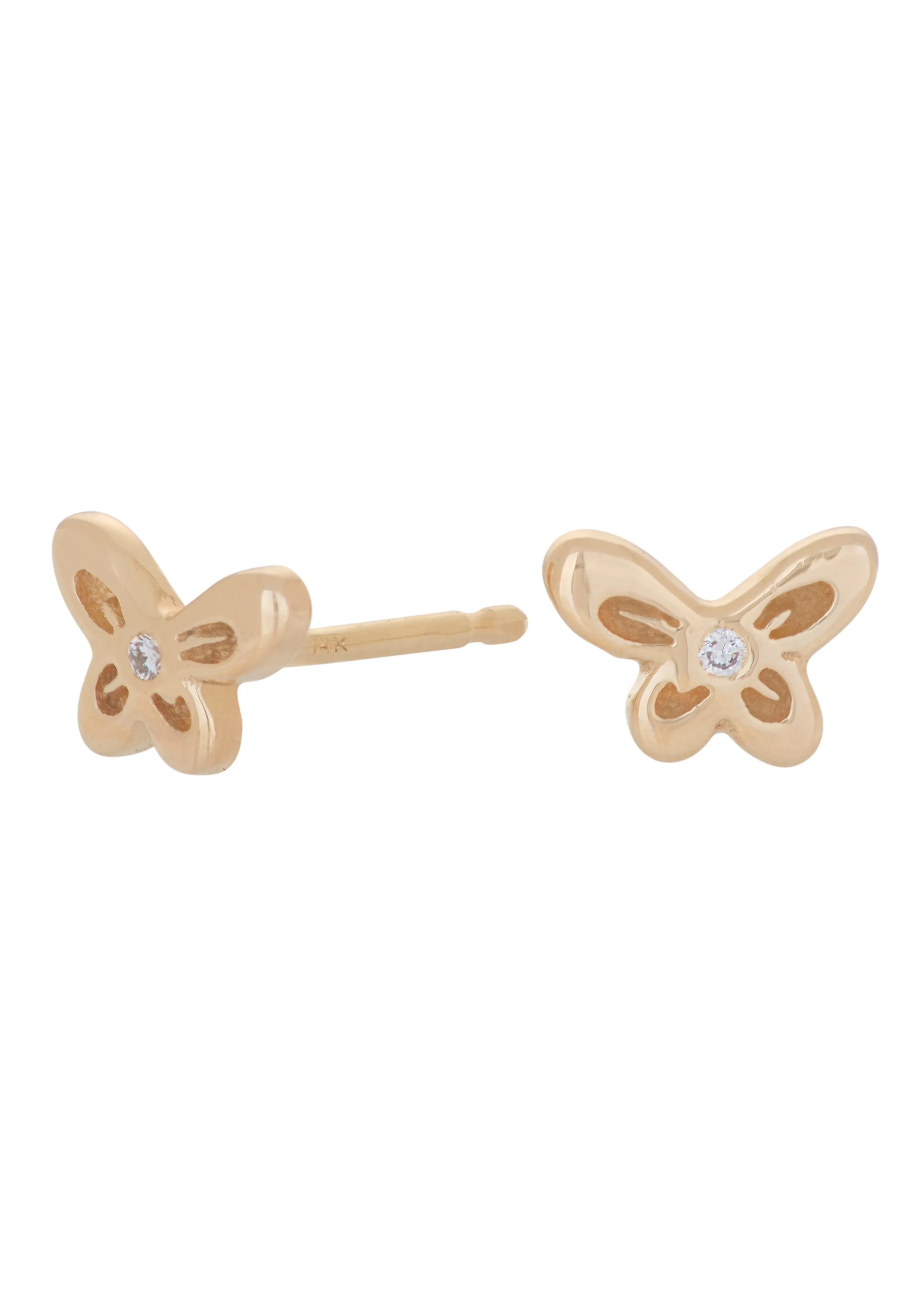 Butterfly Studs in 14k - Diamond sold by Mondo Mondo product image thumbnail 2