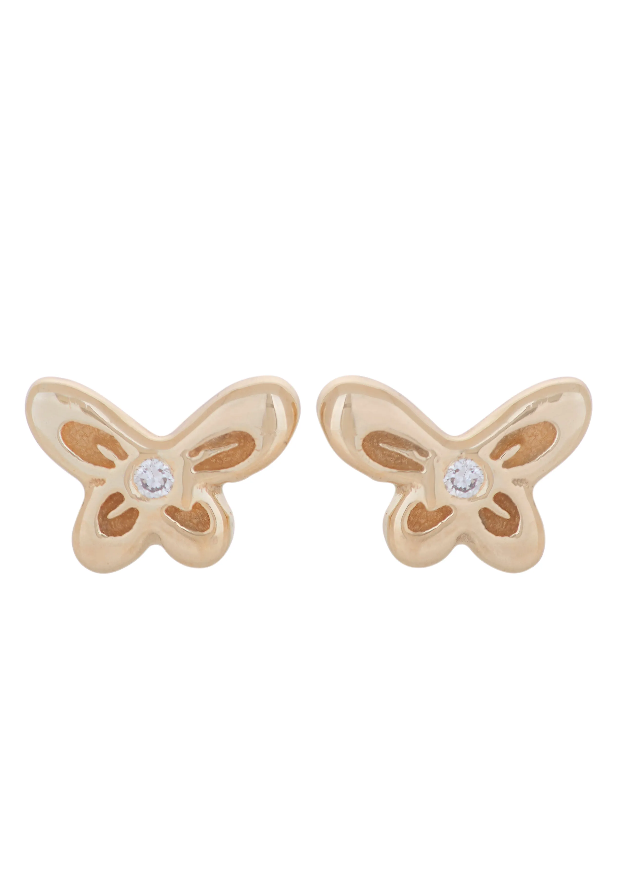 Butterfly Studs in 14k - Diamond sold by Mondo Mondo