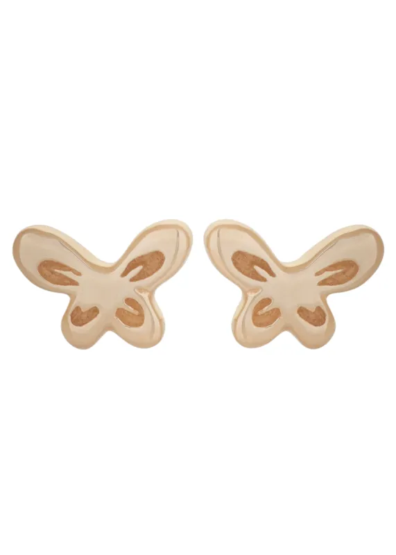 Butterfly Studs in 14k sold by Mondo Mondo