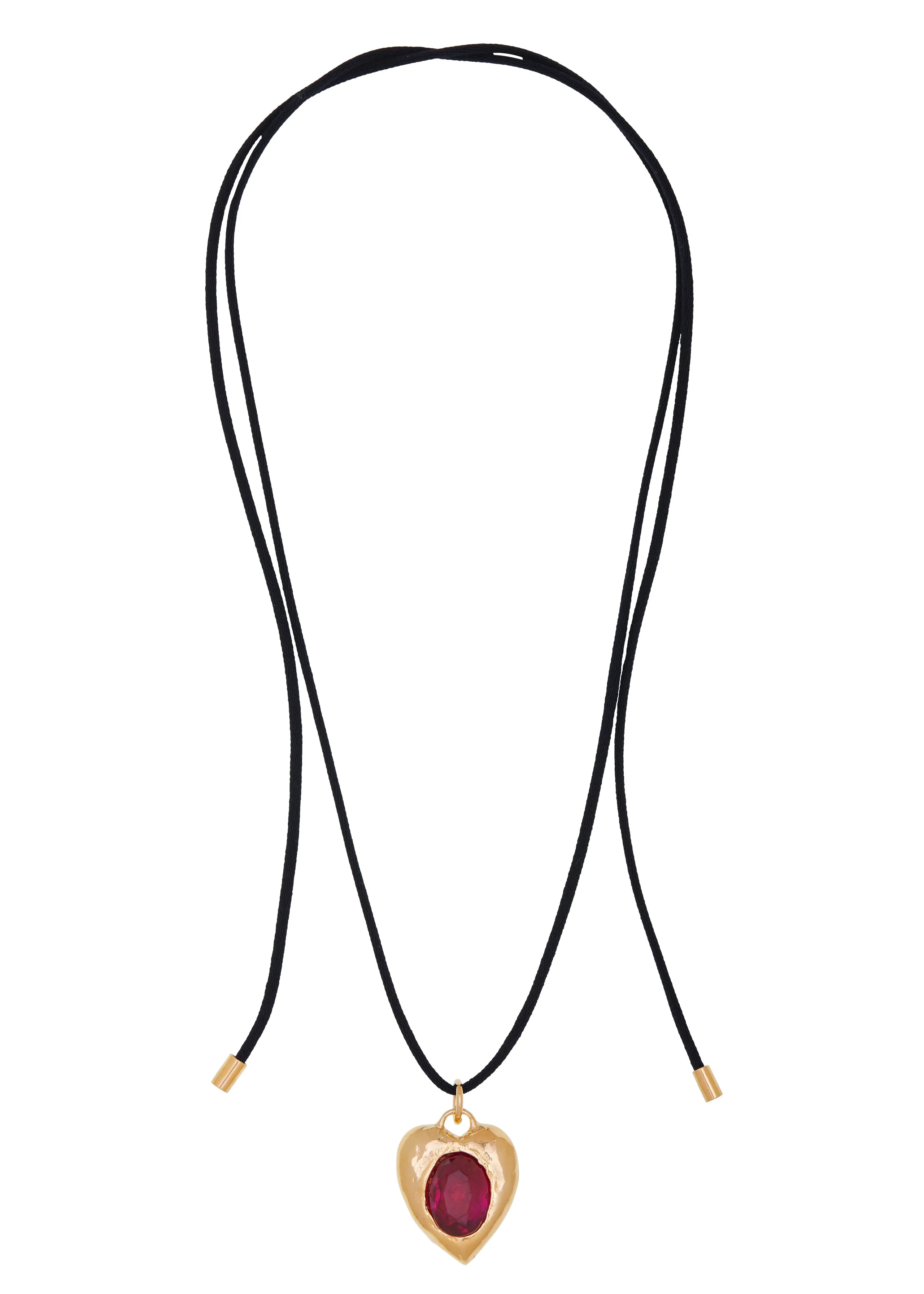 Pacha Cord Necklace in Gold - Ruby sold by Mondo Mondo product image thumbnail 3