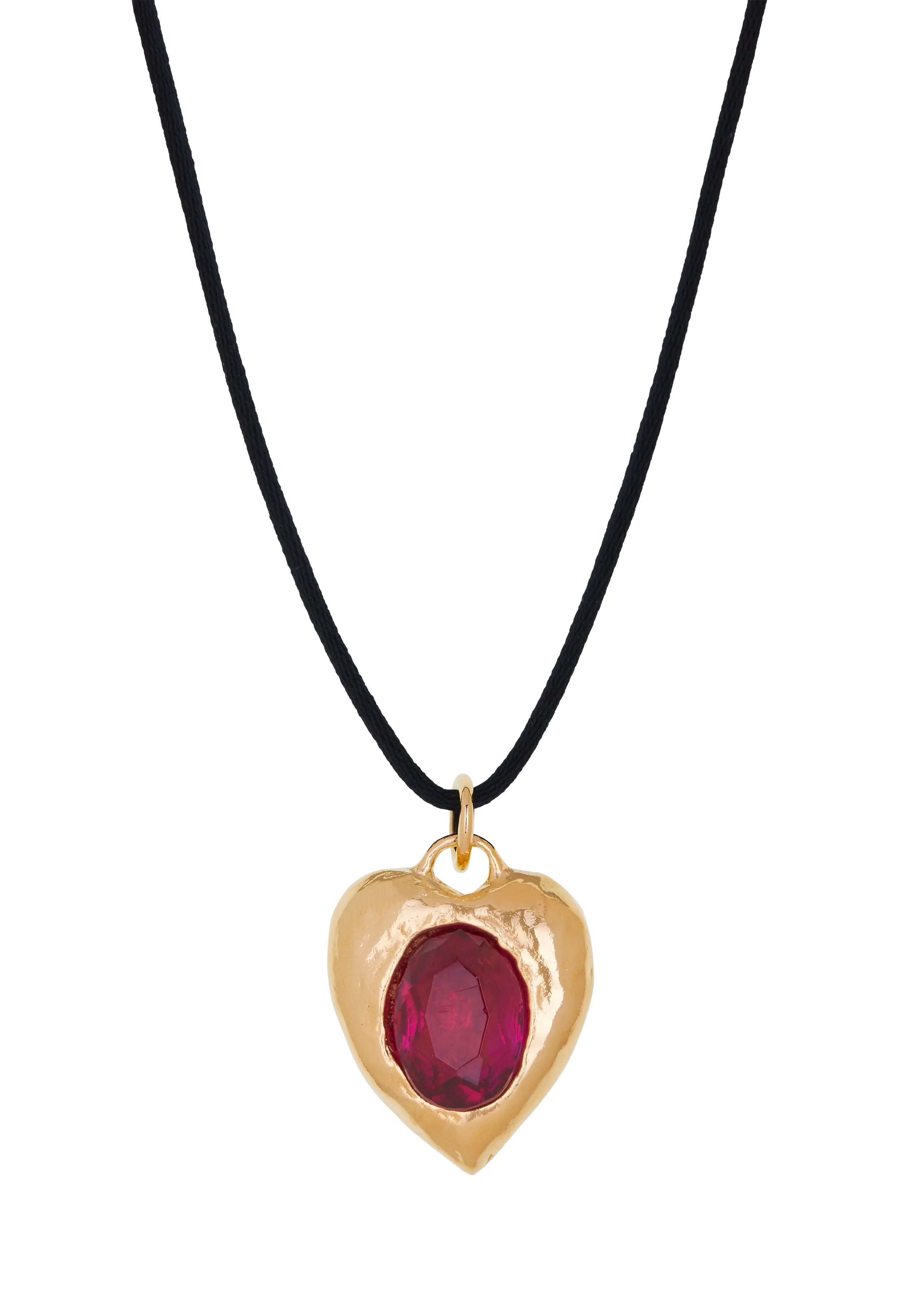 Pacha Cord Necklace in Gold - Ruby sold by Mondo Mondo product image thumbnail 2