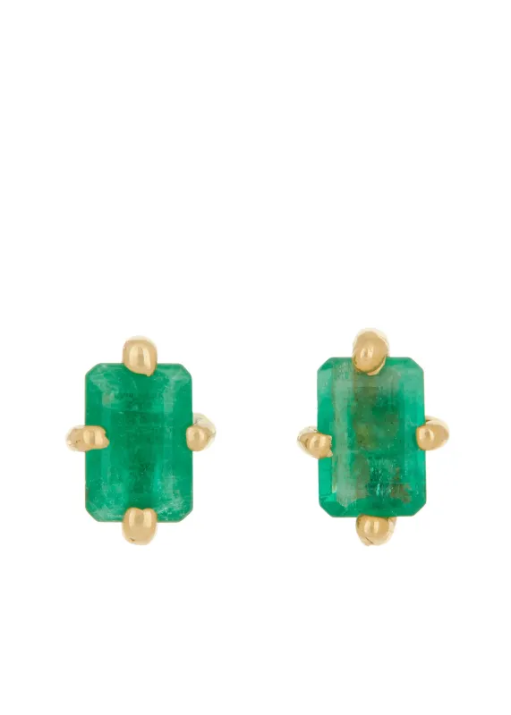 Guinevere Studs - Emerald sold by Mondo Mondo