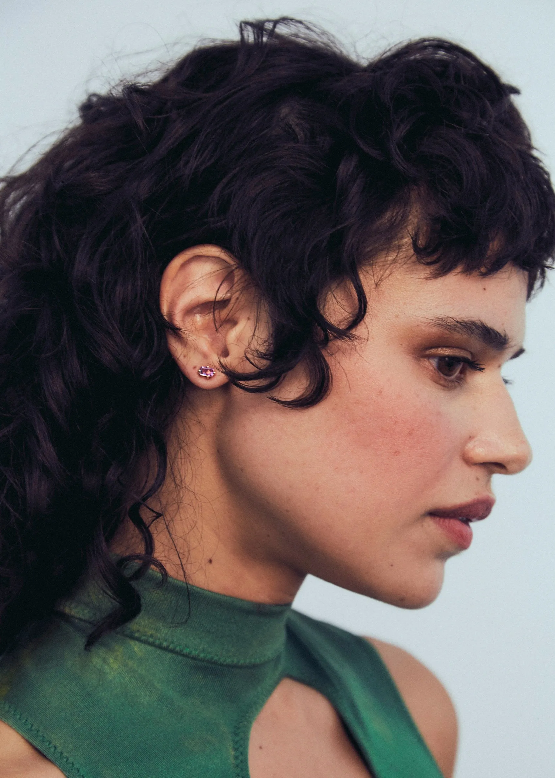 Guinevere Studs - Ruby sold by Mondo Mondo product image thumbnail 5