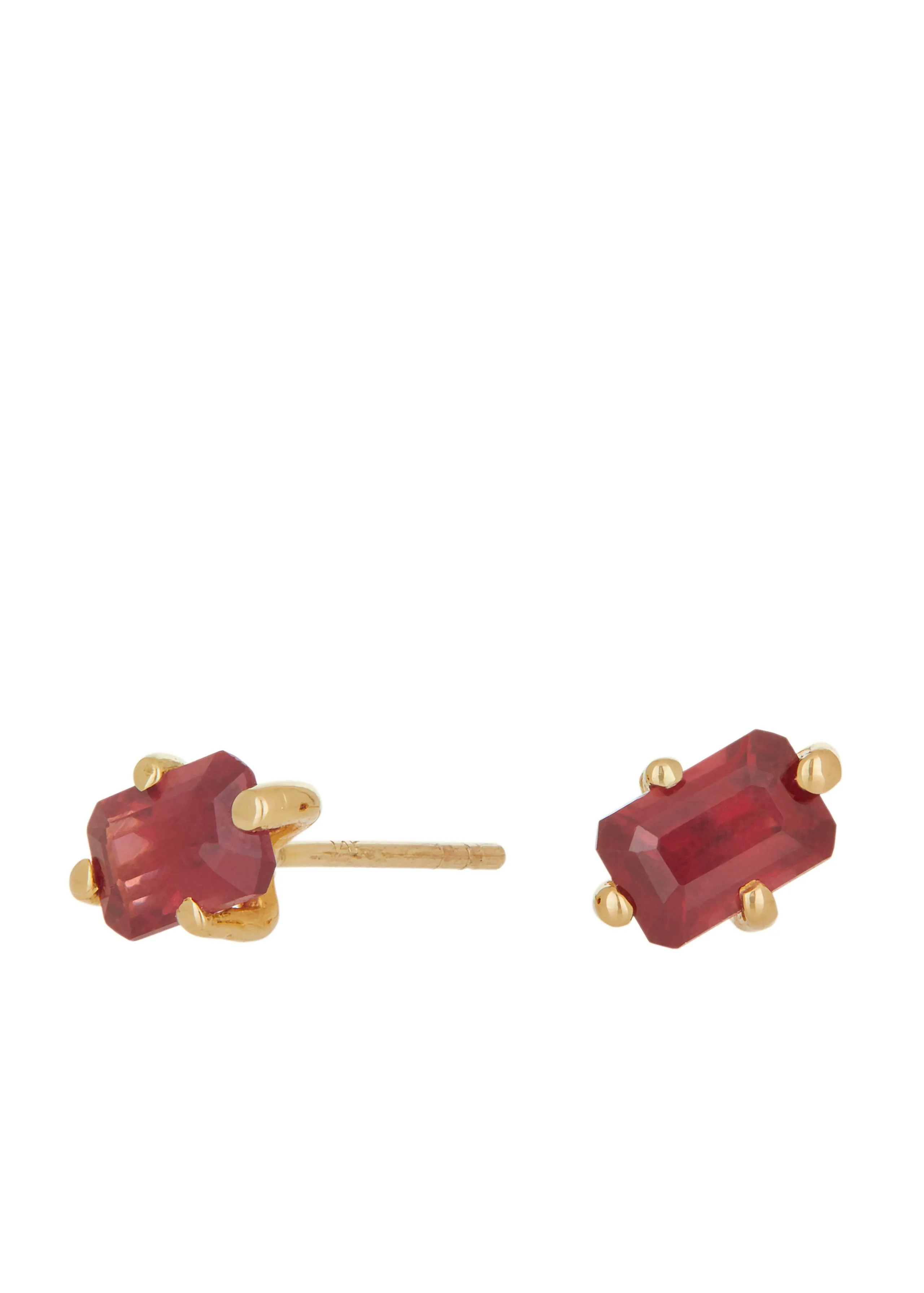 Guinevere Studs - Ruby sold by Mondo Mondo product image thumbnail 2